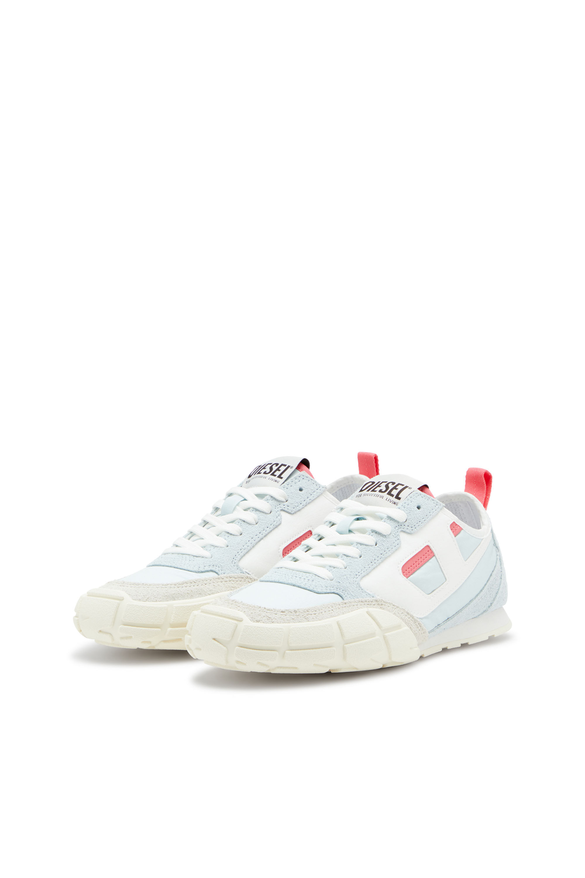 Diesel - S-PAGODHA LOW W, Woman's Sneakers in leather, suede and ripstop in null - 8