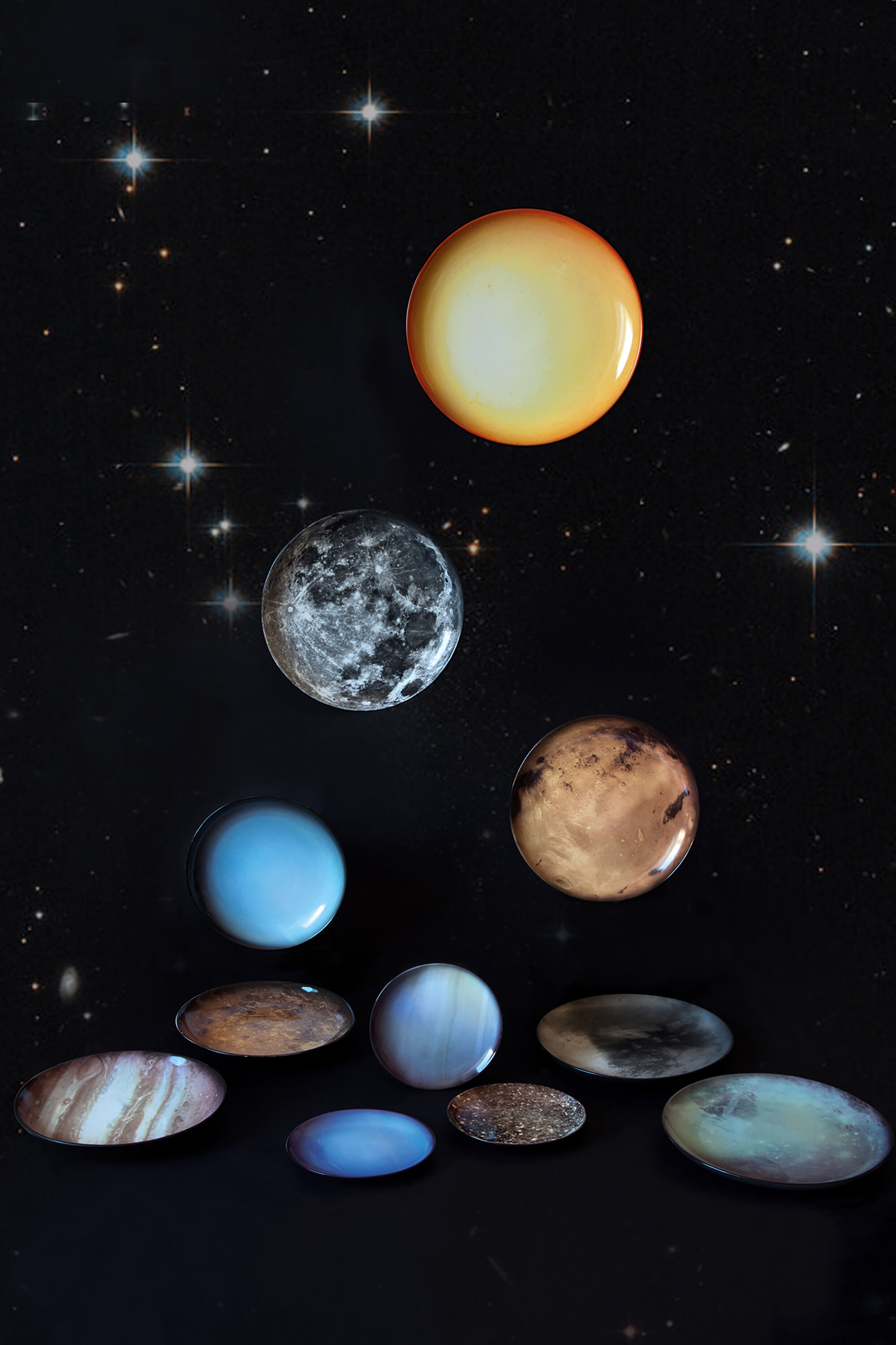 10827 COSMIC DINER: Porcelain dinner plate 