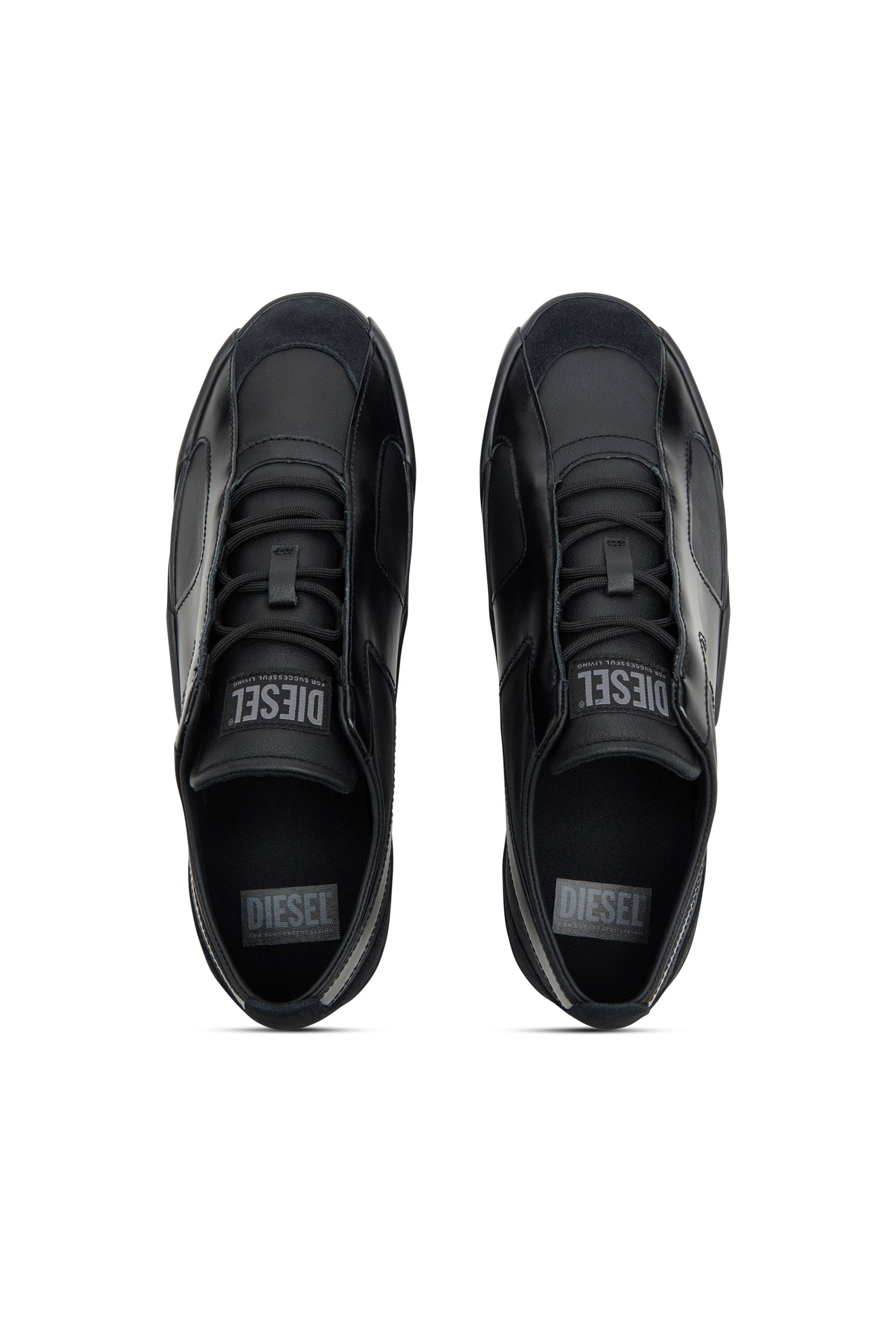 Diesel - S-SLANTE-D LOW, Man's Sneakers in suede and leather with D logo in null - 4