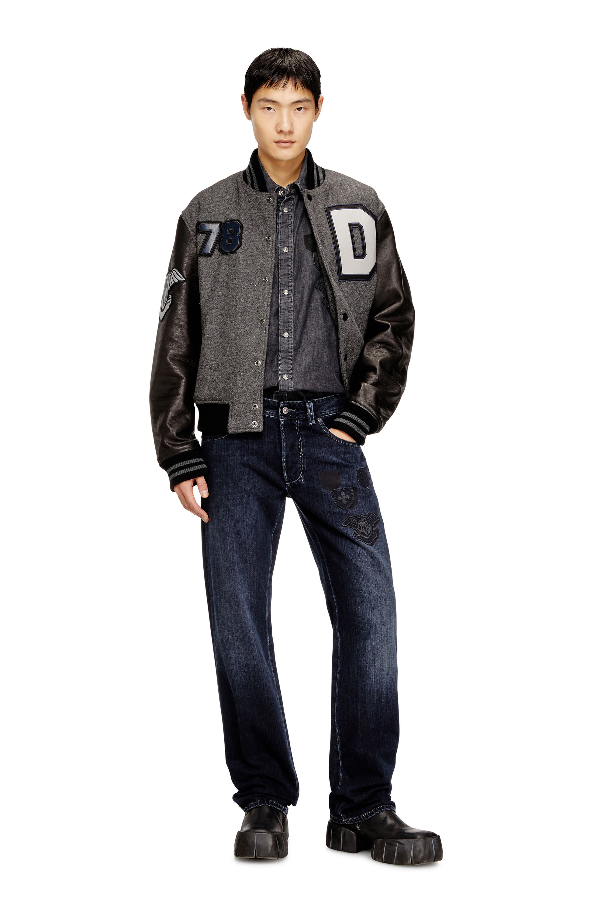 Diesel - Man's Regular Jeans 1985 Larkee 09Q19, Dark Blue - 1
