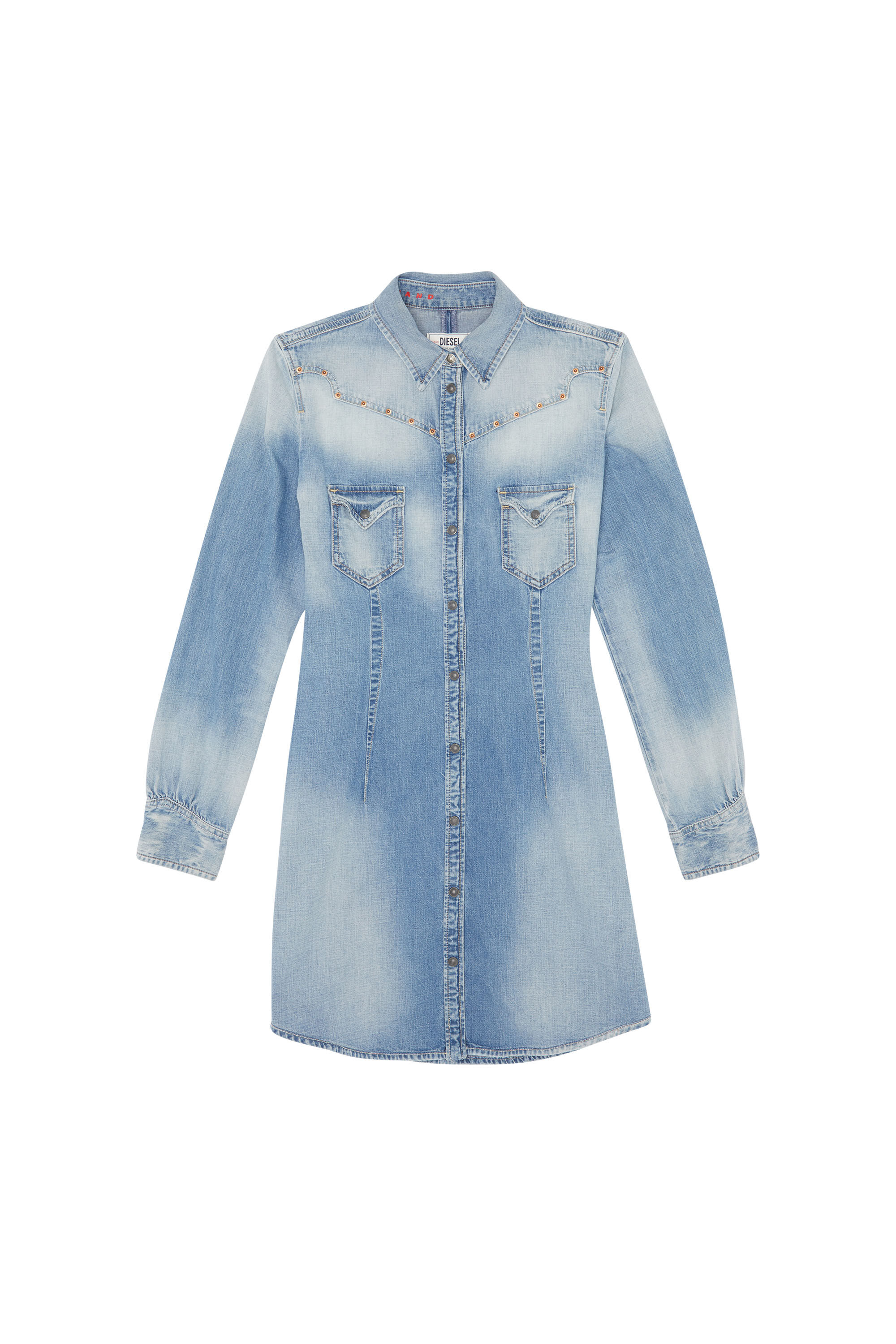 Diesel - SH DENIM SHIRT, Woman's Diesel Woman - Denim Shirts Light blue in Light Blue - 1