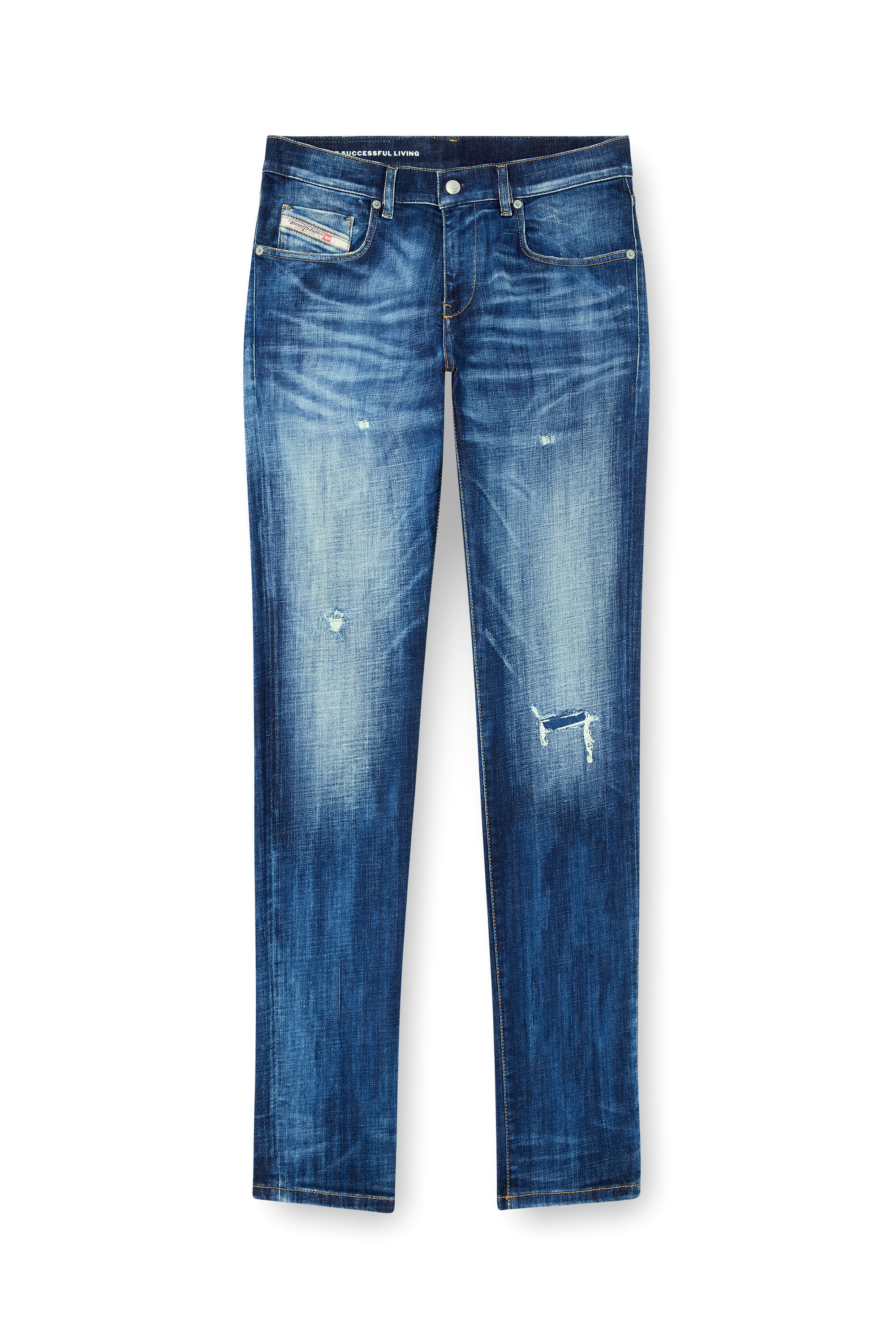 Diesel - Man's Slim Jeans 2019 D-Strukt 09M17, Dark Blue - 2
