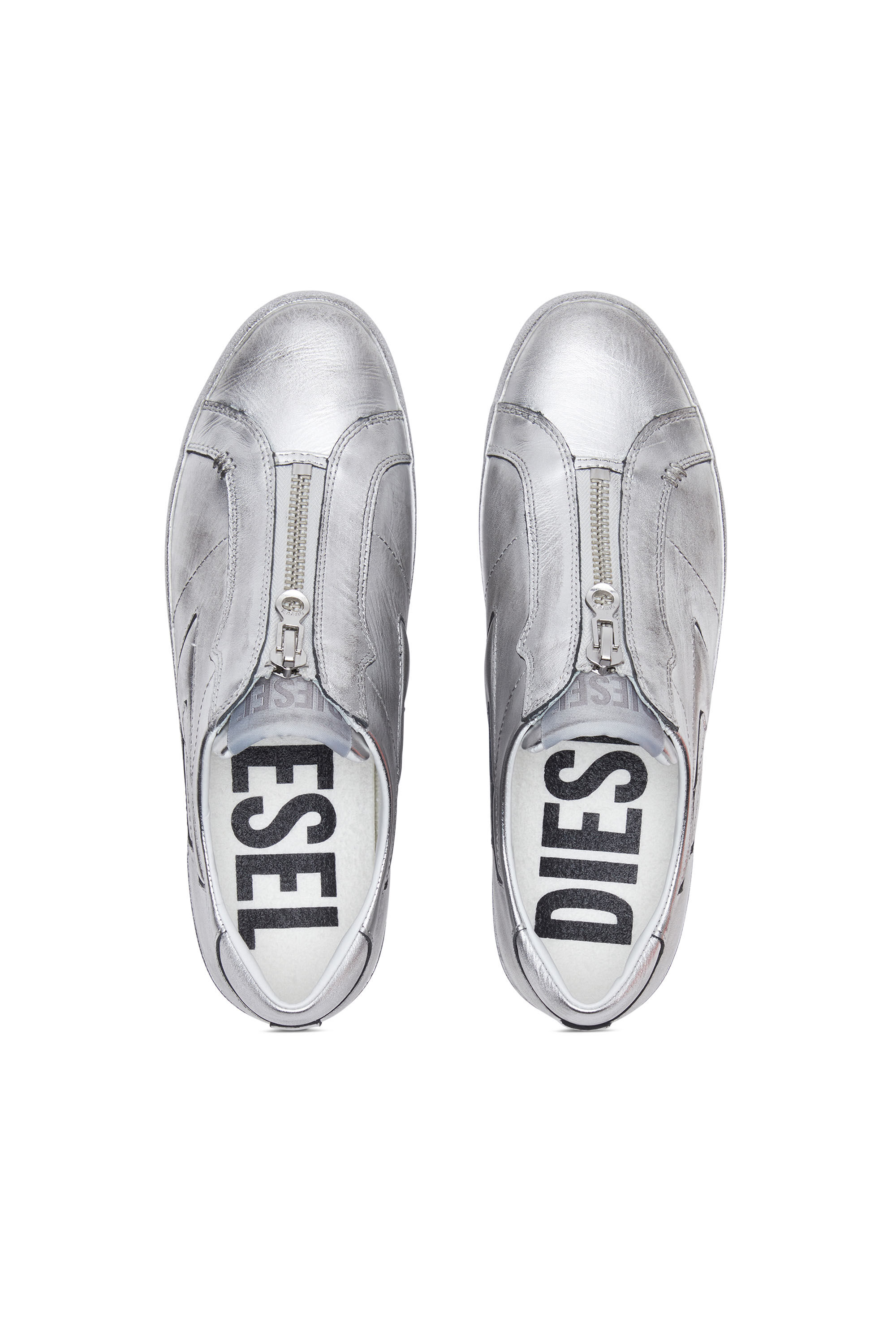 Diesel - S-LEROJI ZIP LOW, Silver - Image 4