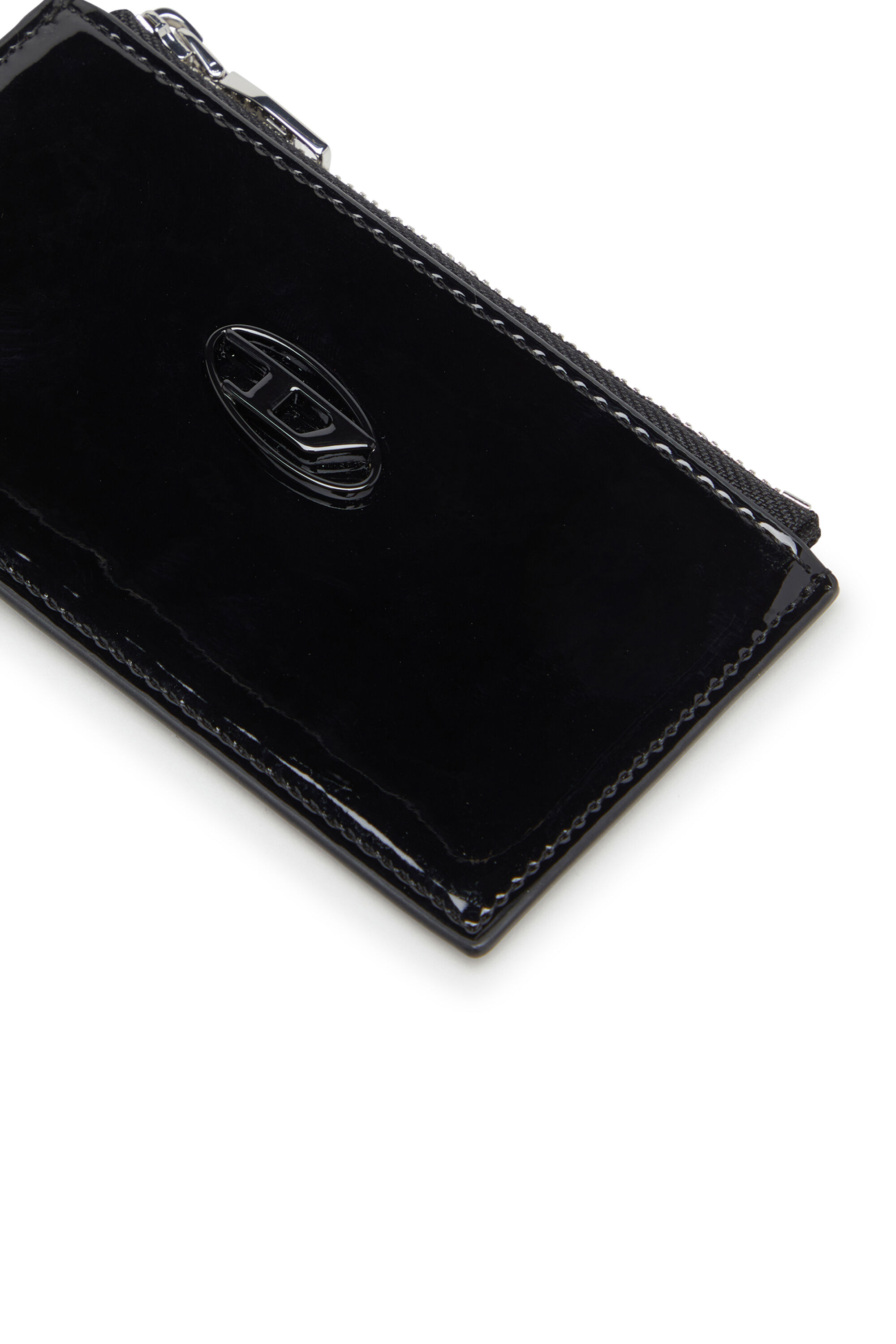 Diesel - PLAY CARD HOLDER III, Woman's Card holder with glossy finish in Black - 3