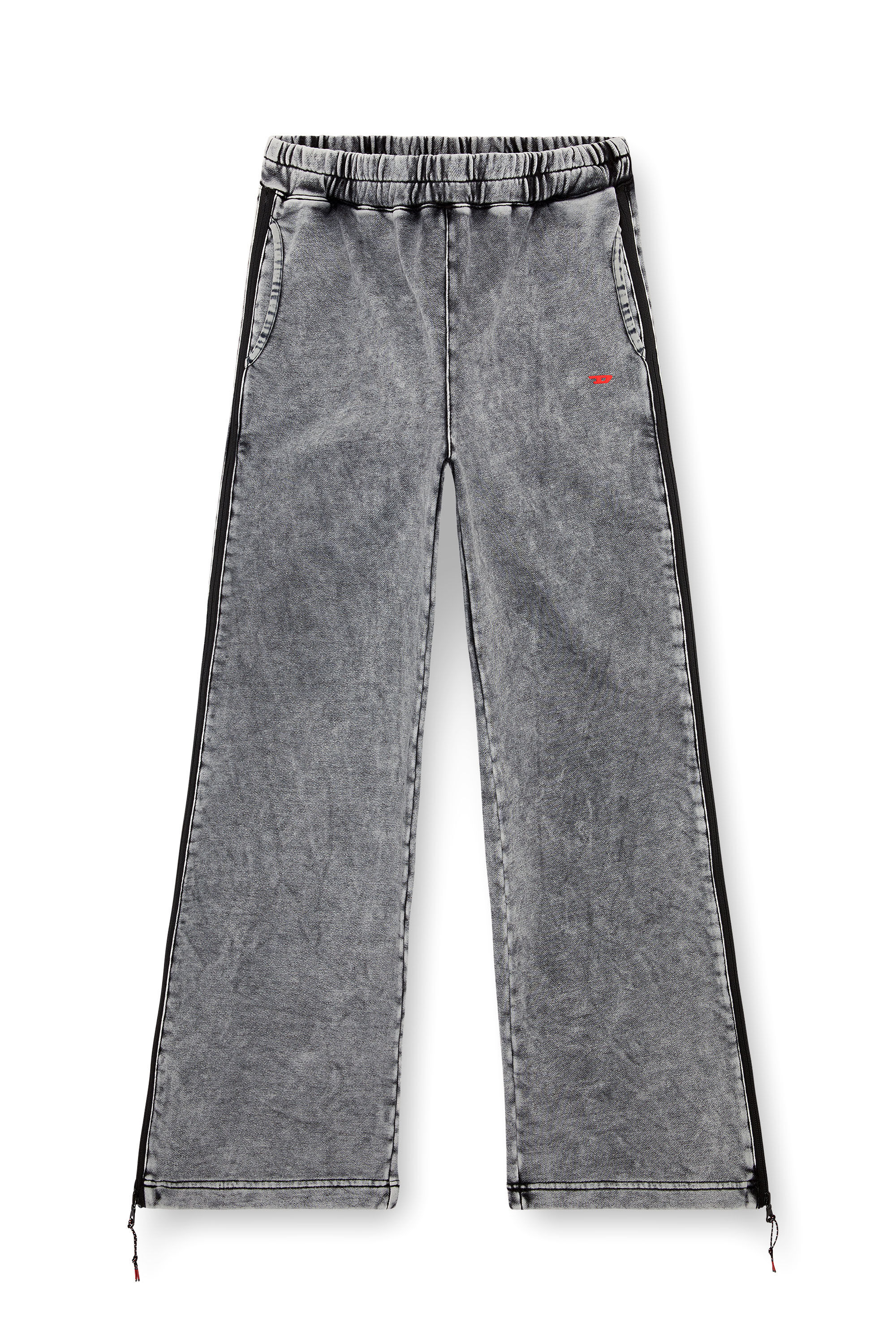 Women's Faded track pants with zip sides | Grey | Diesel Women's Faded track pants with zip sides | Grey | Diesel