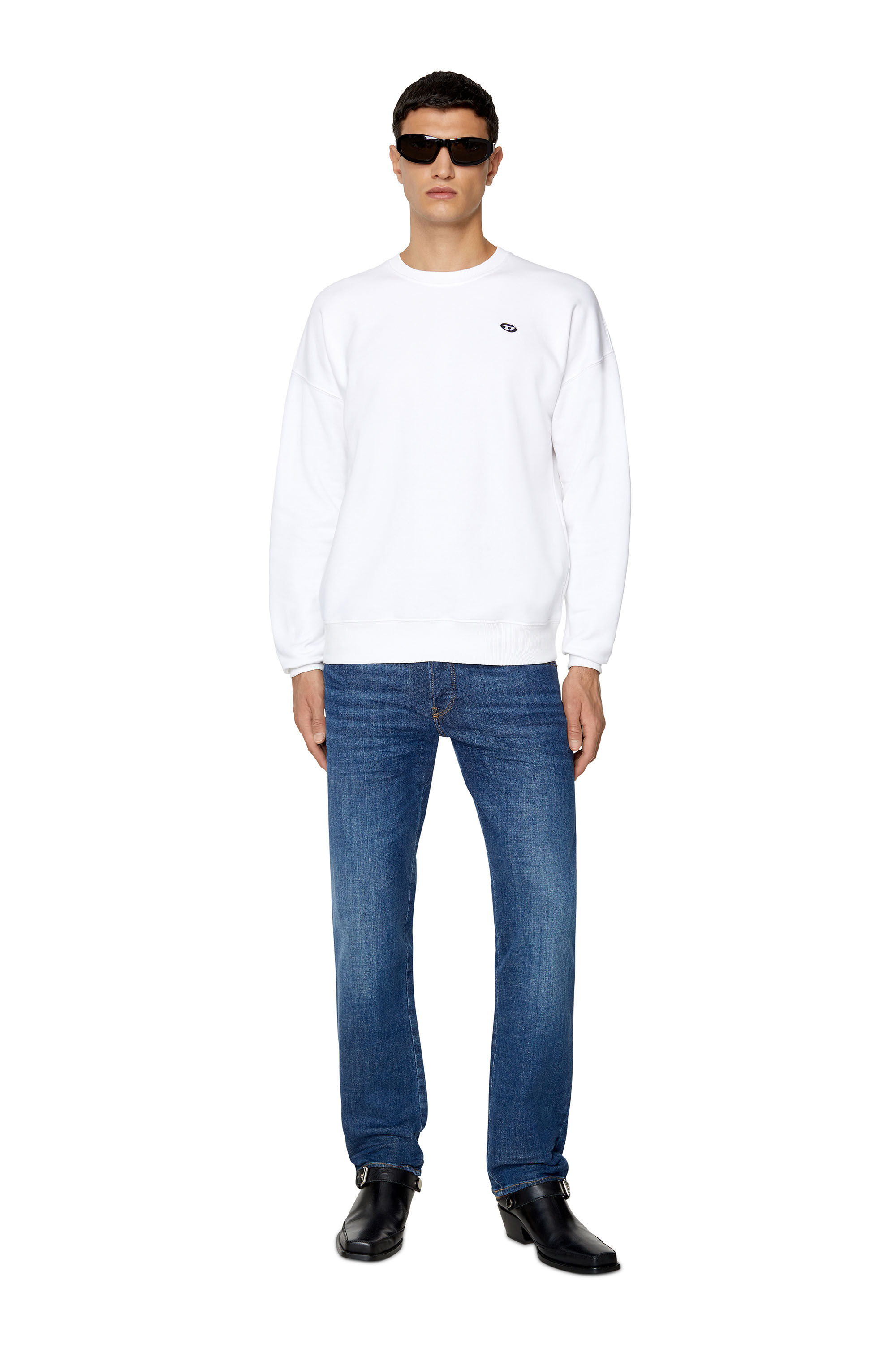 Diesel - D-Mihtry 0IHAR Straight Jeans, Dark Blue - Image 1