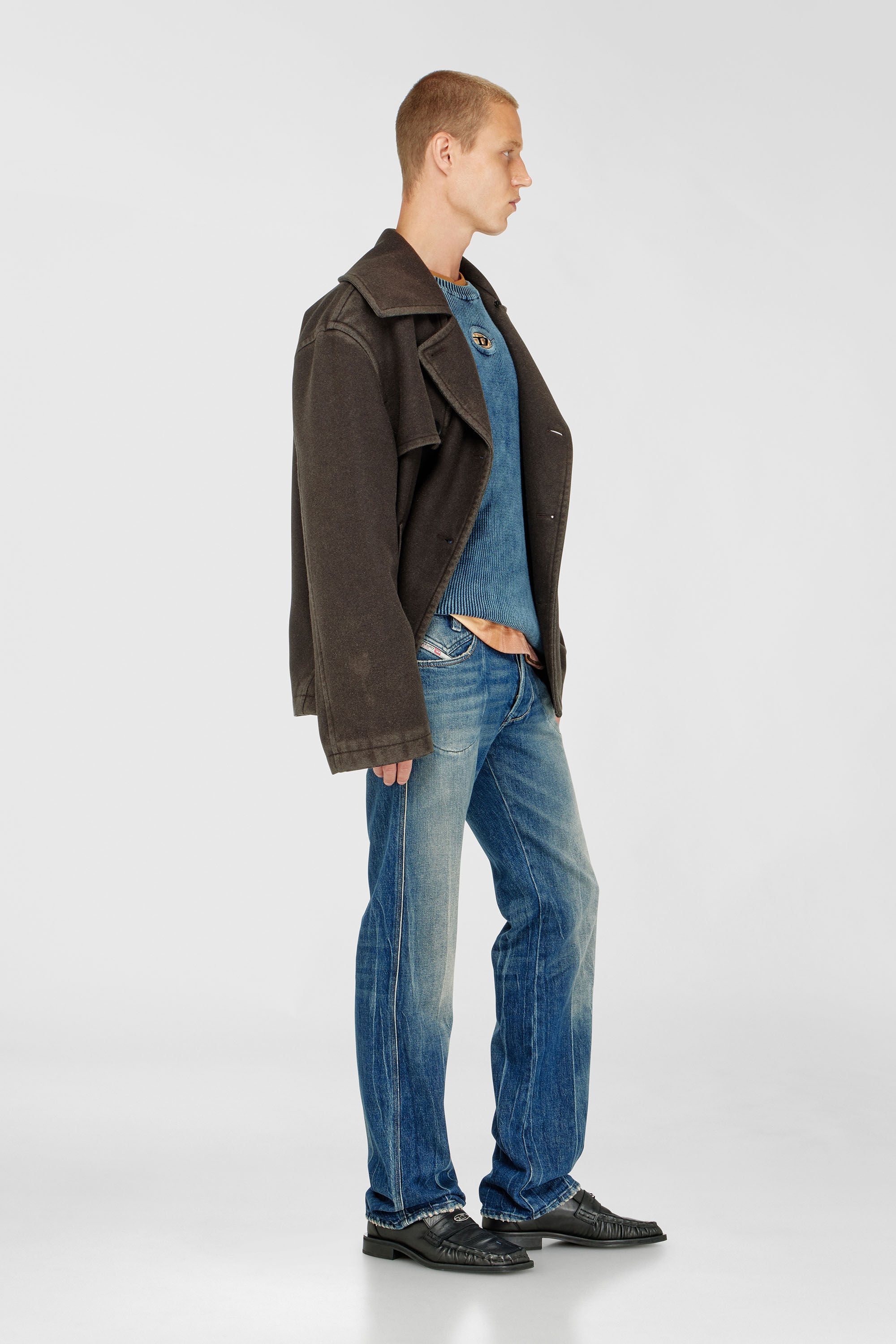 Diesel - Man's Regular Jeans 1985 Larkee 09Q27, Medium blue - 2