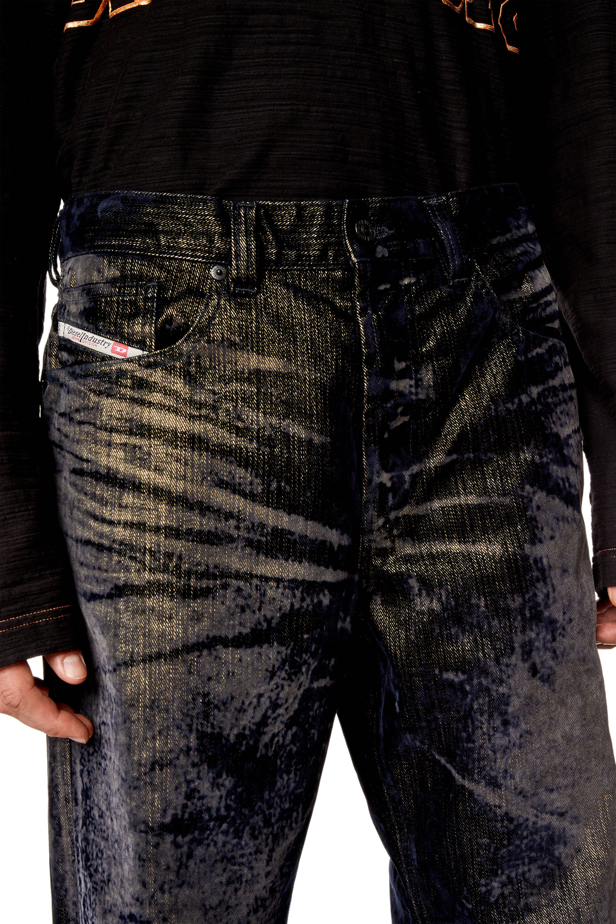 Diesel - Straight Jeans 2010 D-Macs 09I49, Black/Dark grey - Image 5