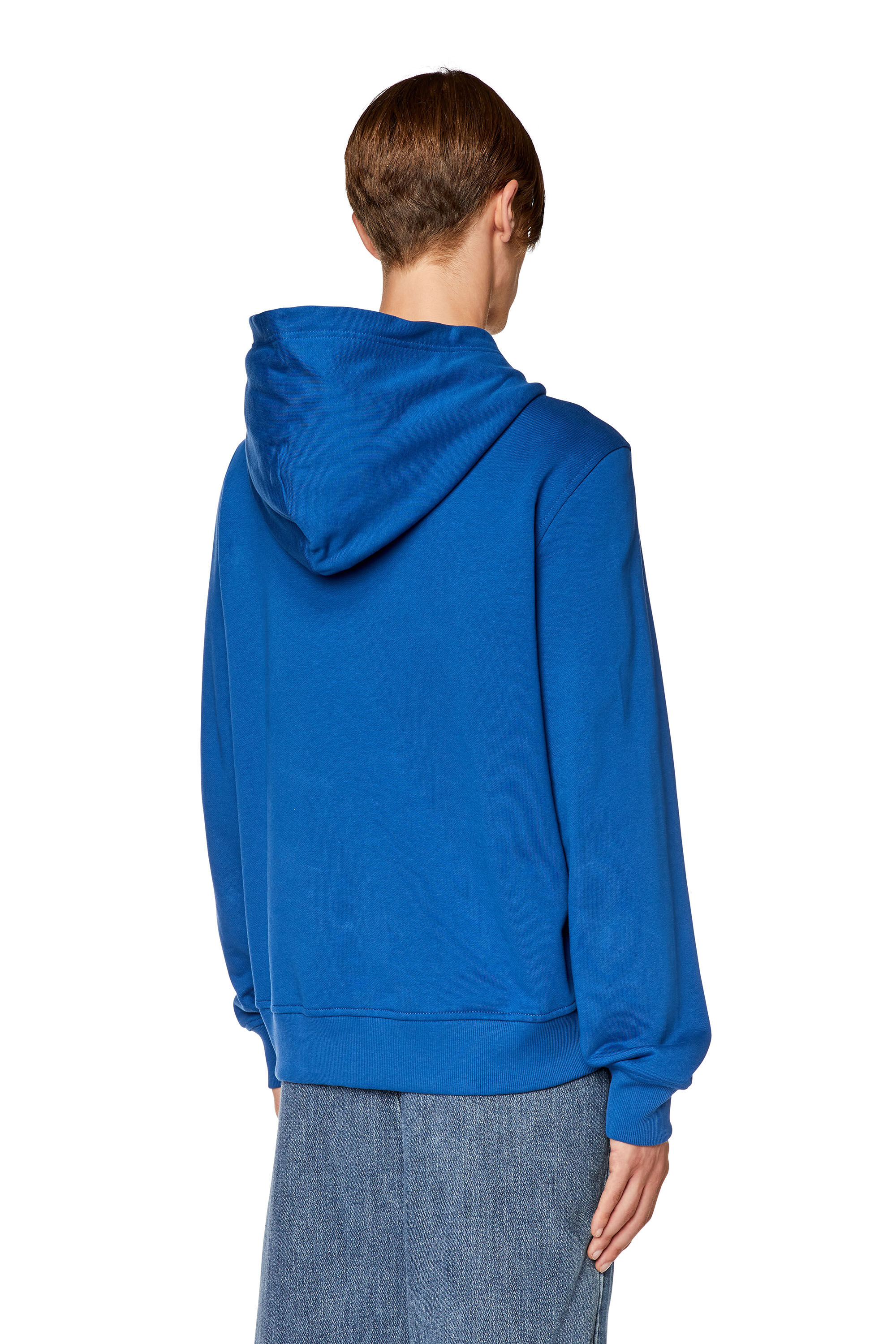 blue hoodie with zip