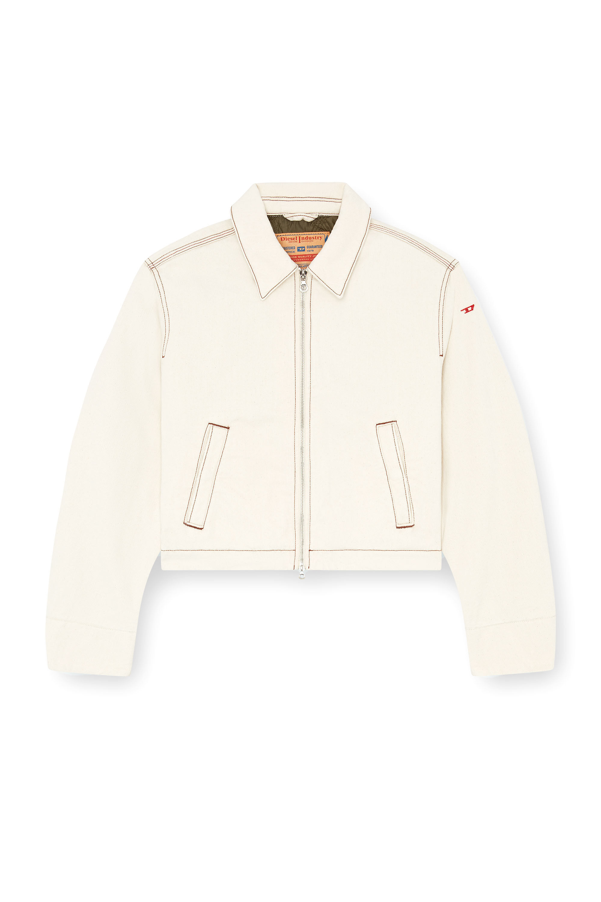Diesel white denim jacket best sale