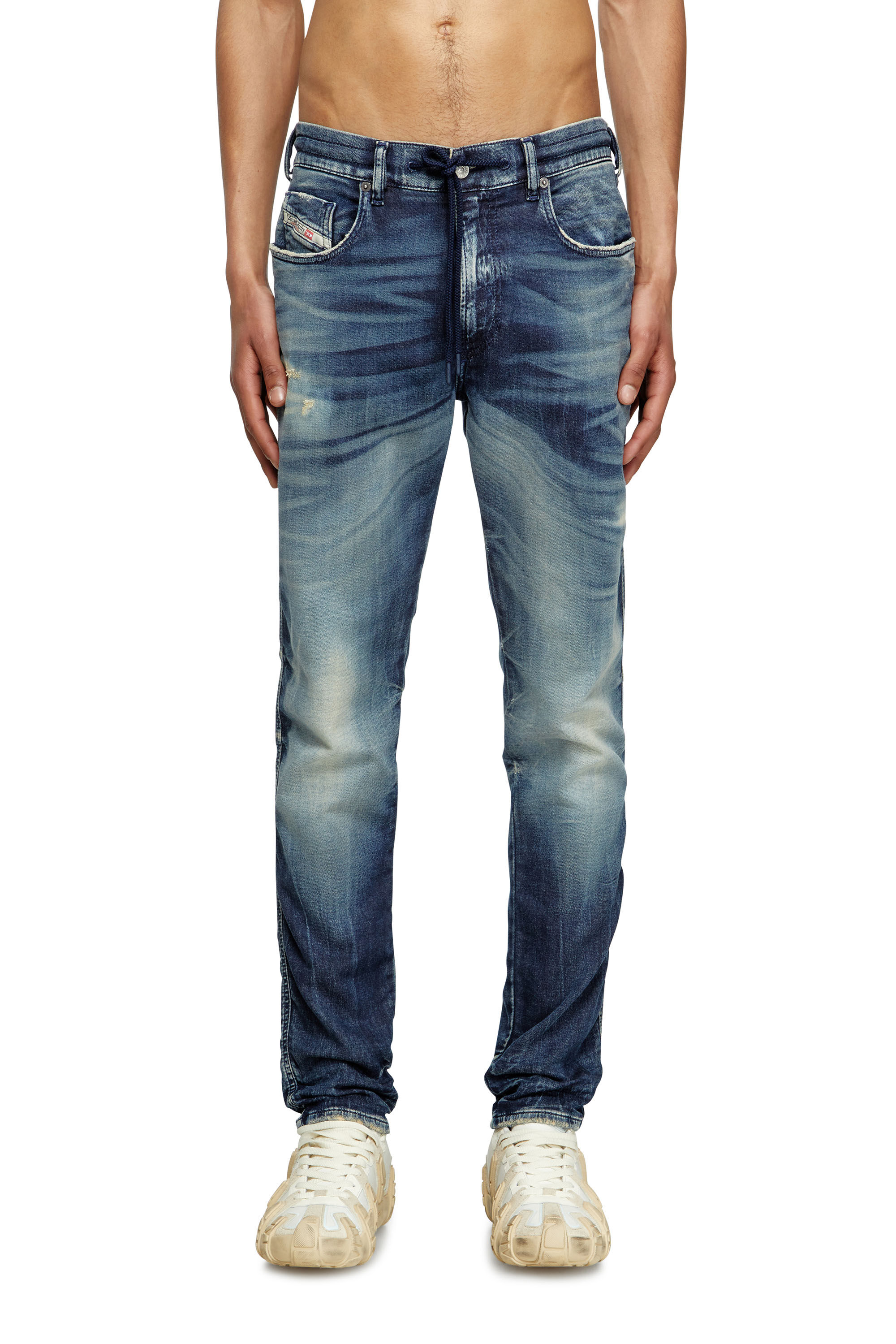 Diesel - Man's Slim 2060 D-Strukt Joggjeans® 068RZ, Dark Blue - 3