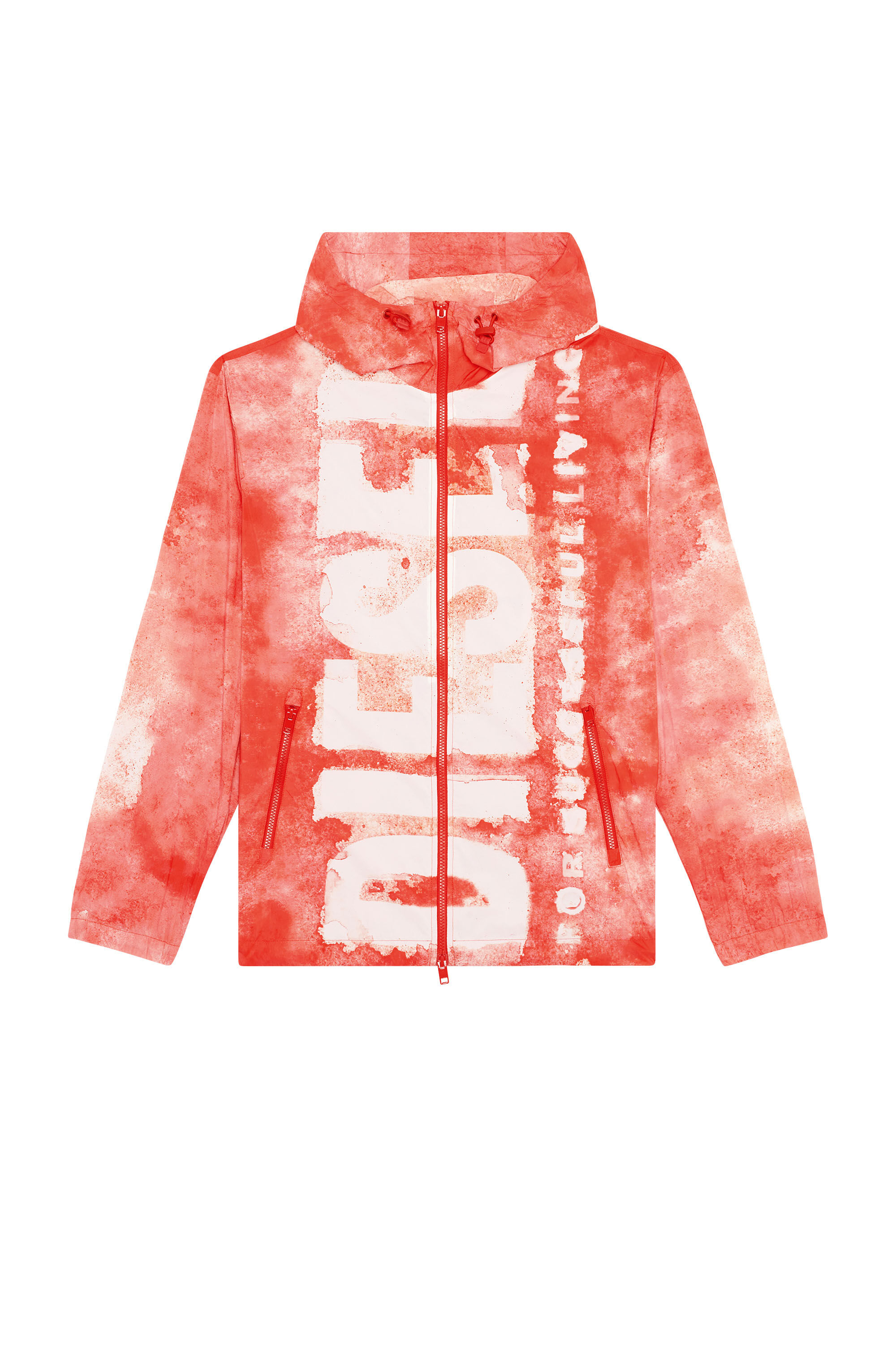 Men's Watercolour-effect windbreaker with logo | Multicolor Men's Watercolour-effect windbreaker with logo | Multicolor
