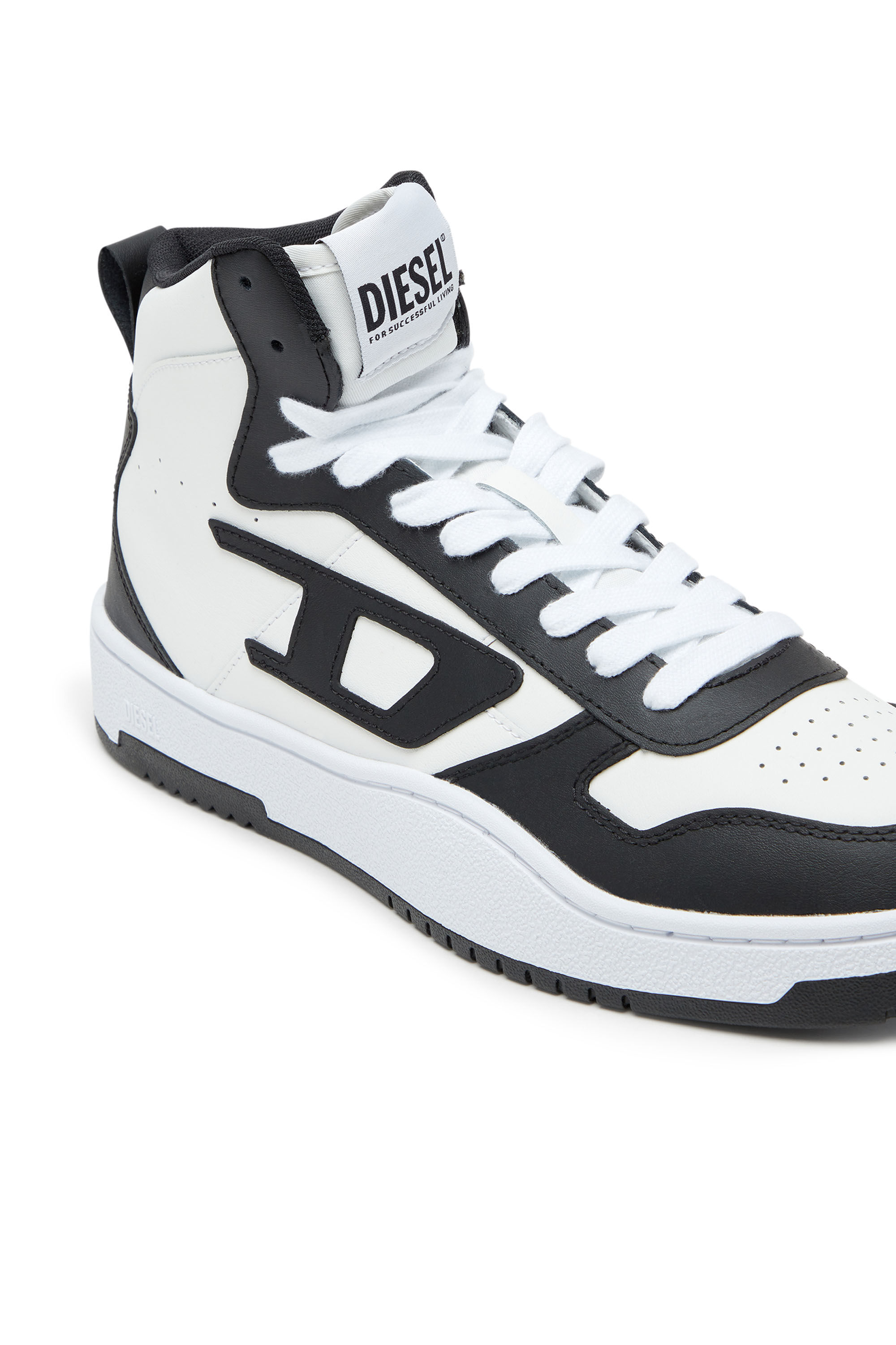 Diesel - S-UKIYO V2 MID, Man S-Ukiyo-High-top sneakers in leather in Multicolor - Image 6