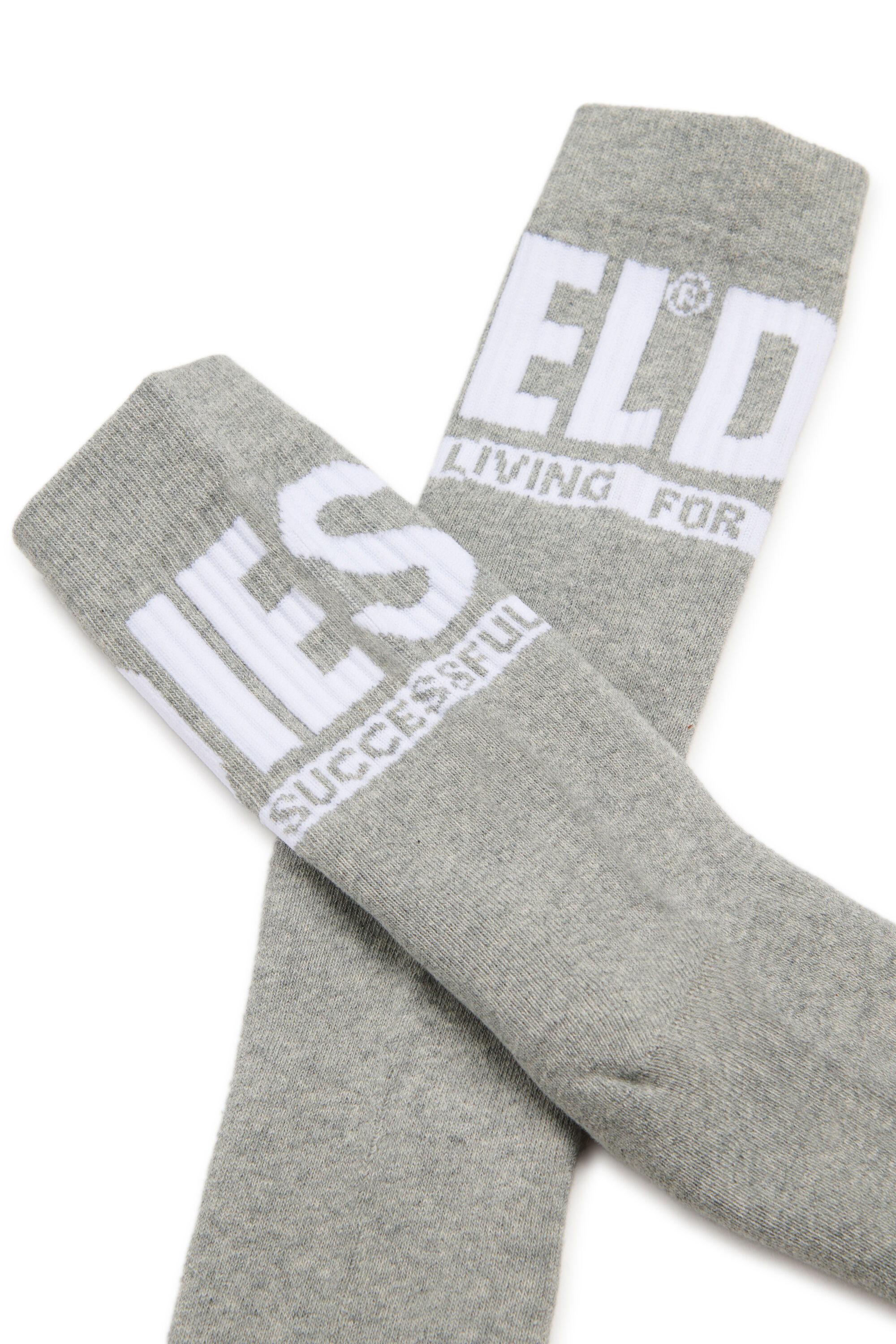 Diesel - SKM-ZRAYBIPACK, Man's Two-pack of socks with logo in Black - 2