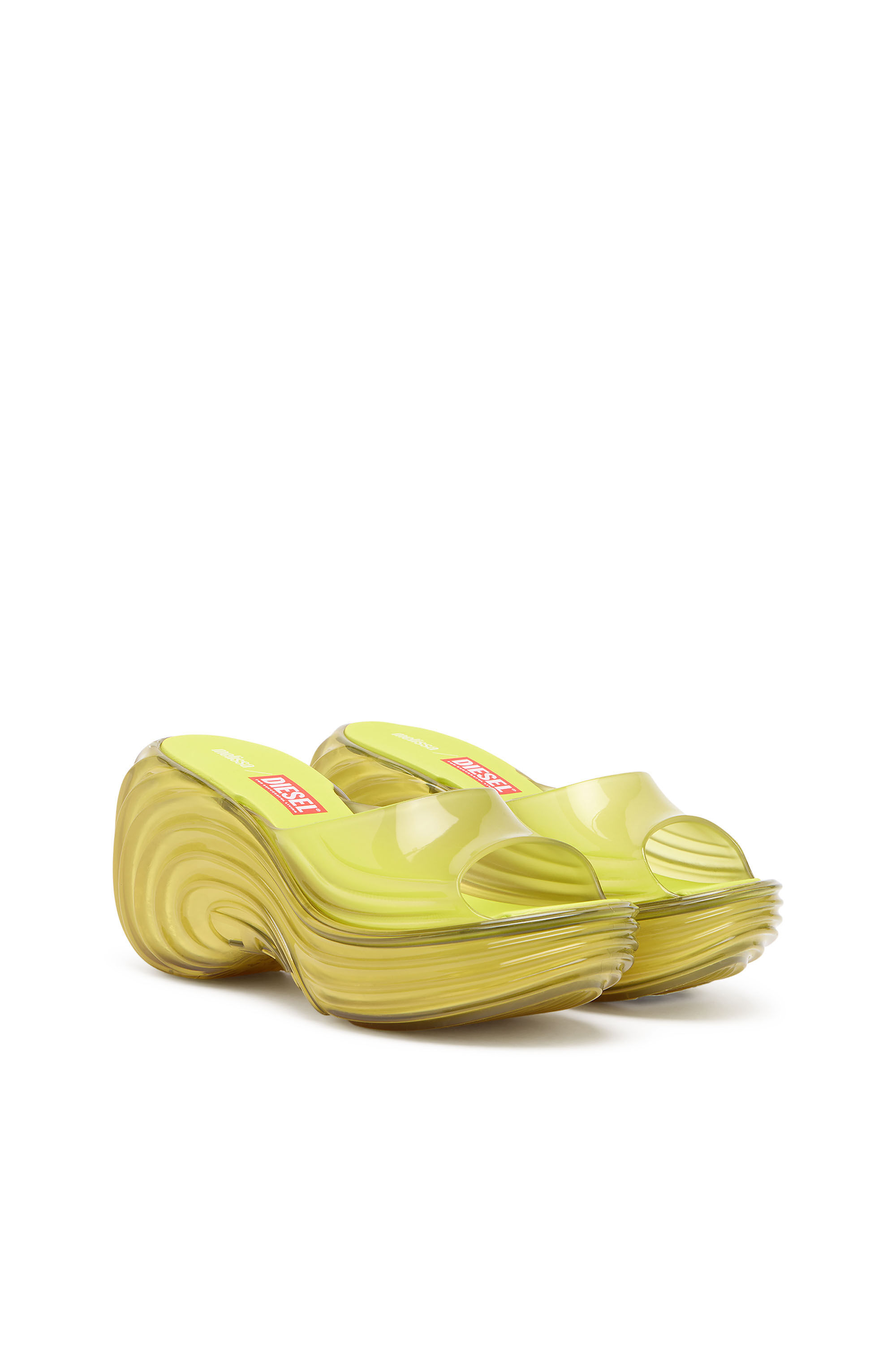 Diesel - MELISSA QUANTUM PLATFORM, Woman's Platform mule in Melflex&reg; in Yellow - 2