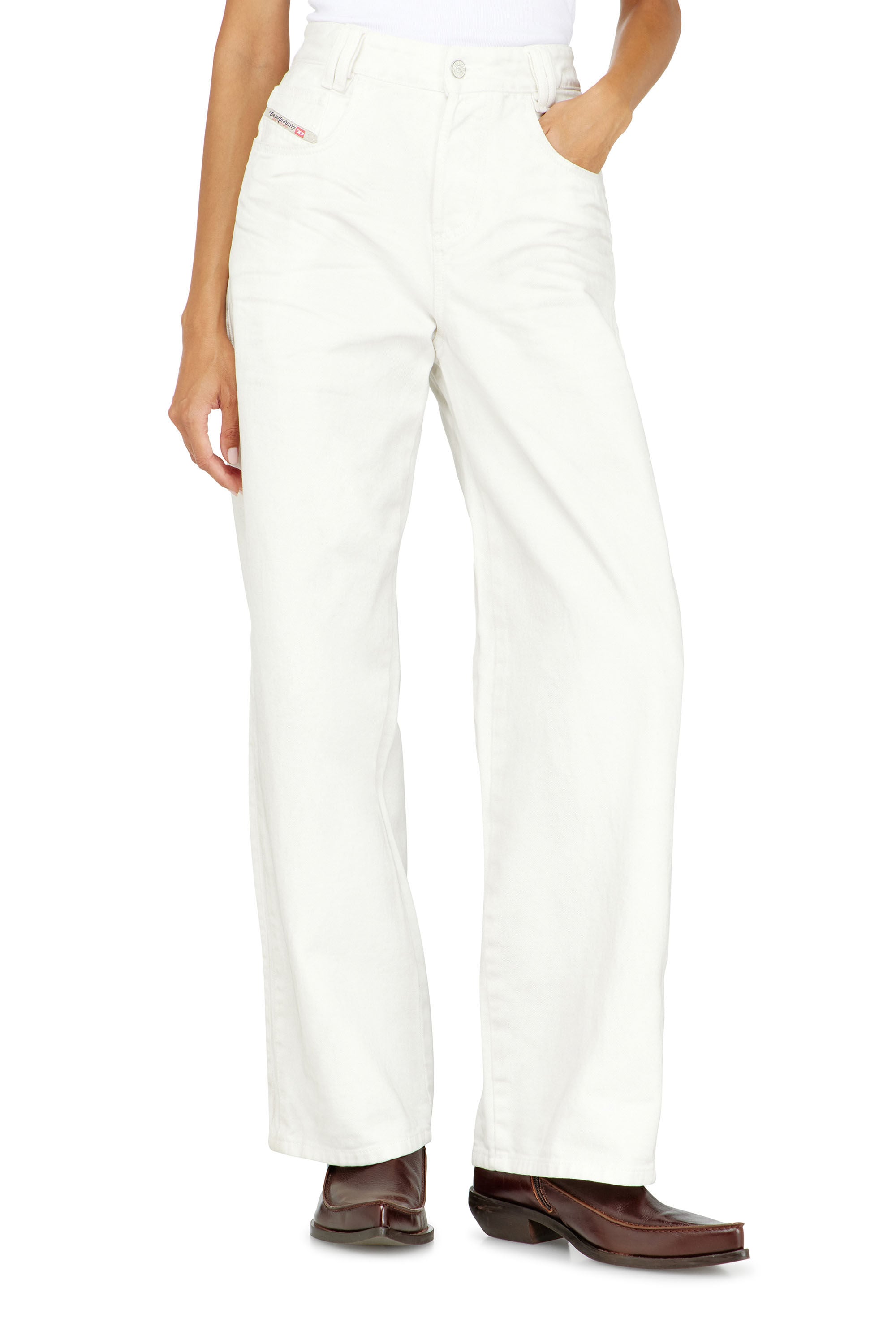 Diesel - Unisex's Relaxed Jeans 1982 D-Hakou 007GG, White - 1