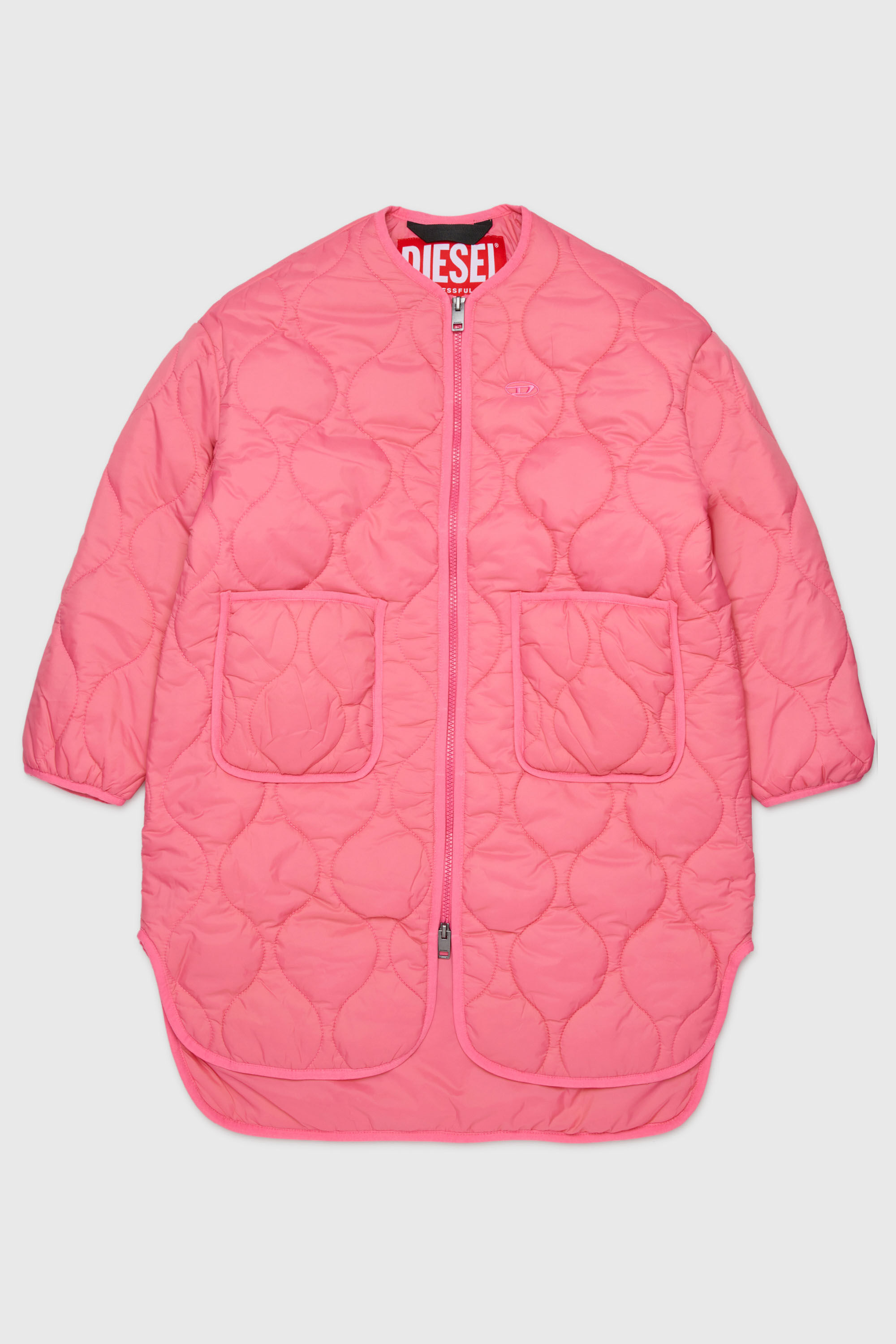 Diesel - JPOP, Woman's Liner jacket in quilted nylon in Pink - 1