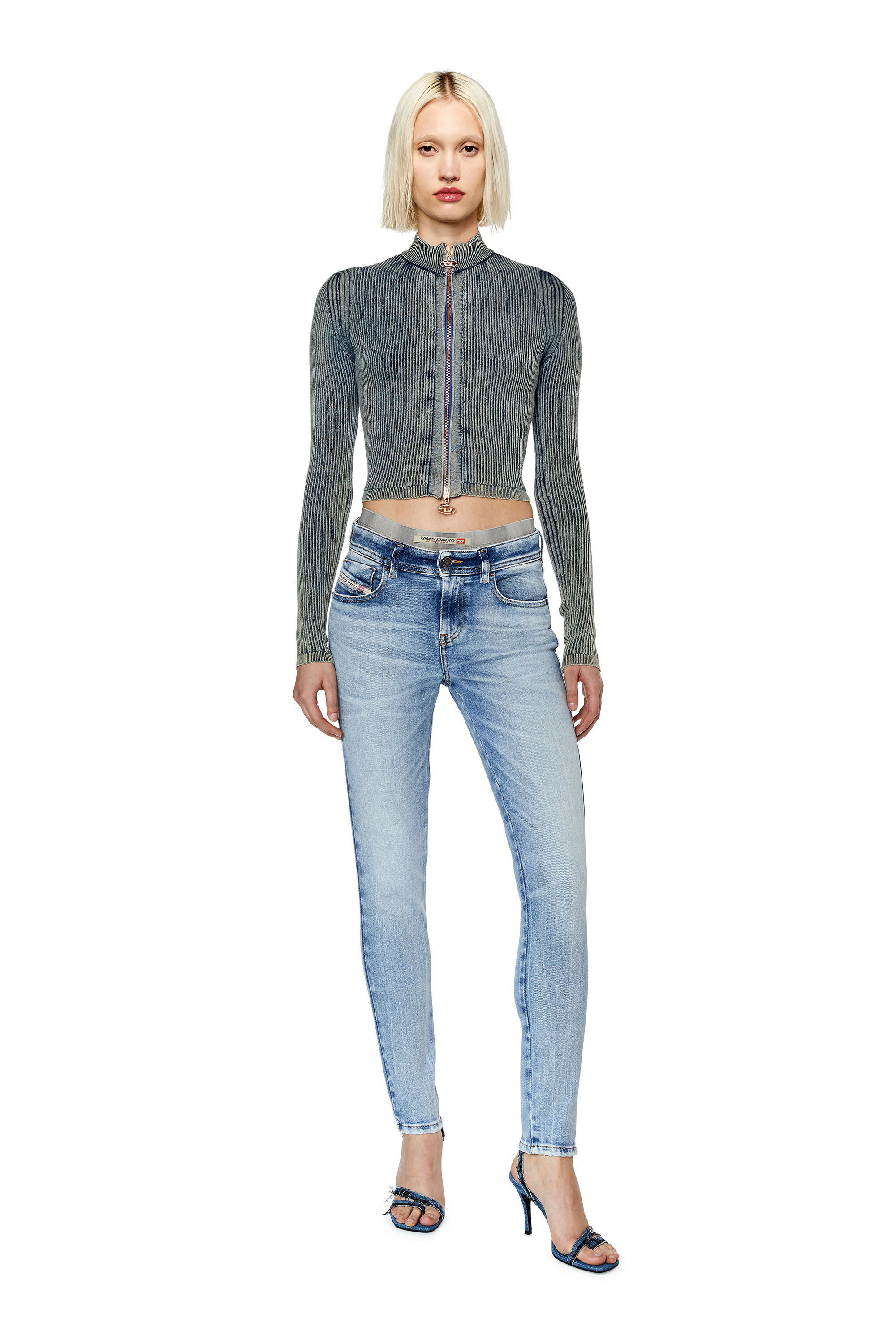 Diesel - Super skinny Jeans 2017 Slandy 09G18, Light Blue - Image 1