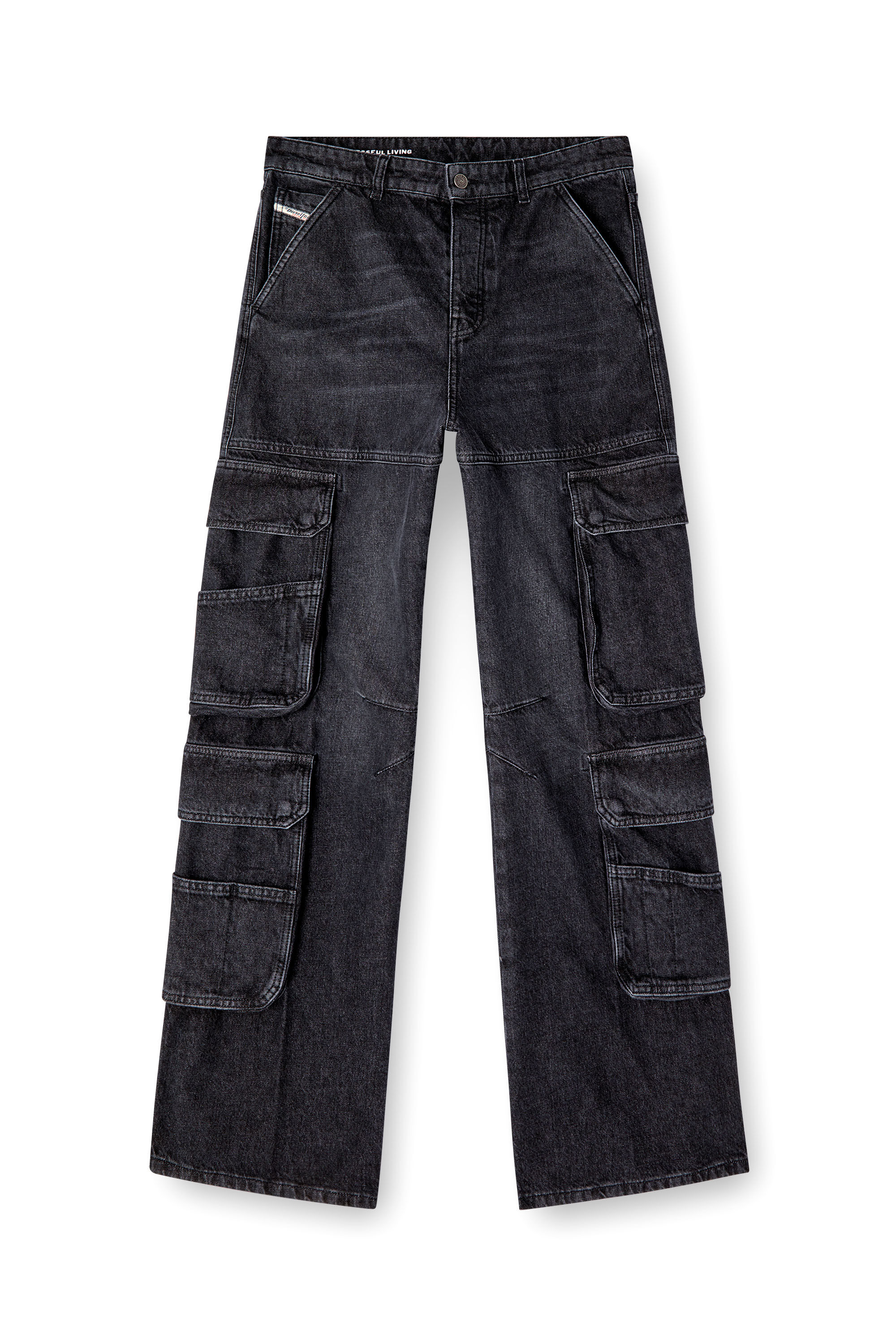 1996 D-Sire Women: Low waist, 90's cargo Jeans, Black | Diesel