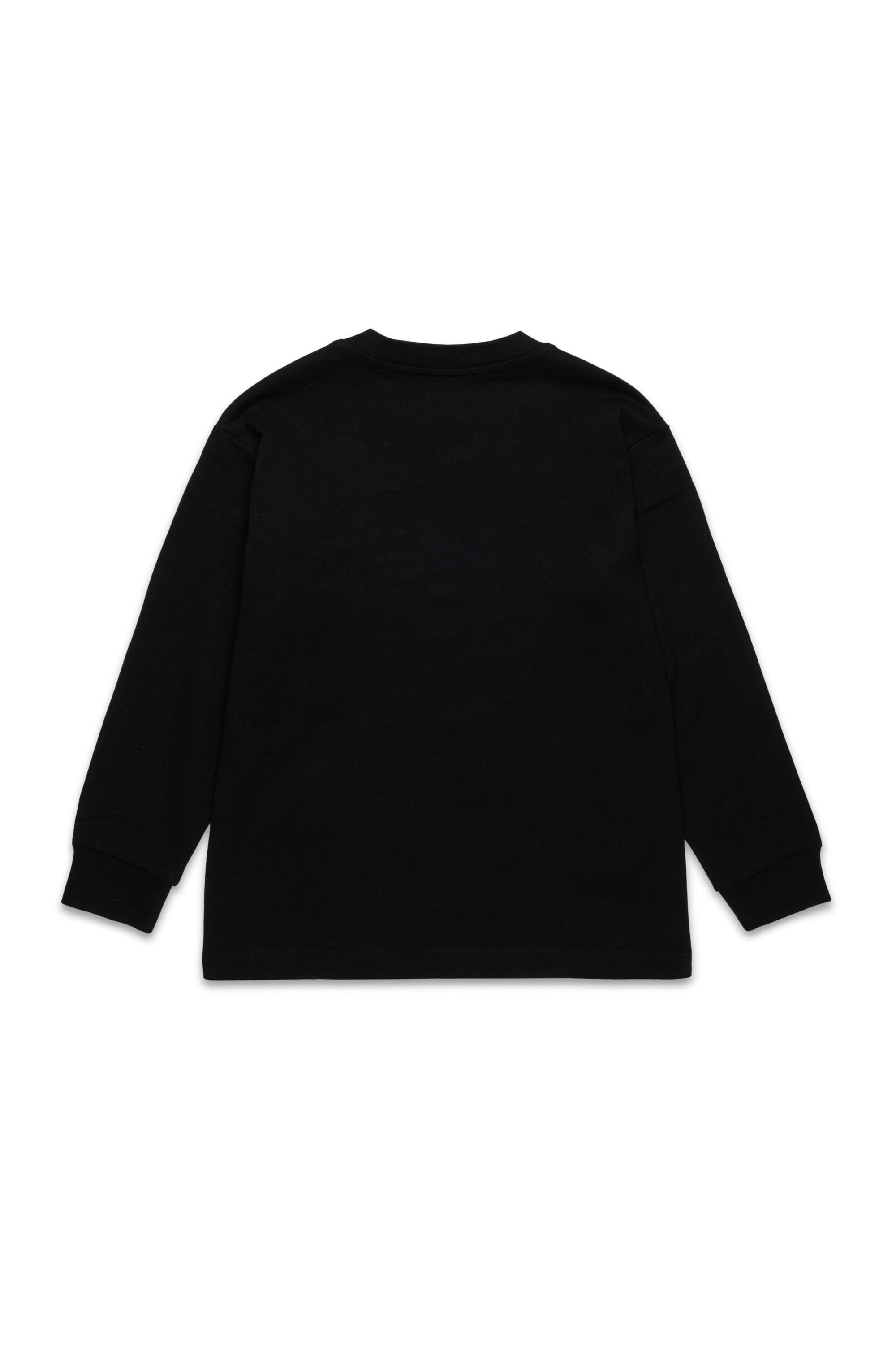 Diesel - TJUSTBIGOVALS OVER, Man's Long sleeved t-shirt with large oval D logo in Black - 2