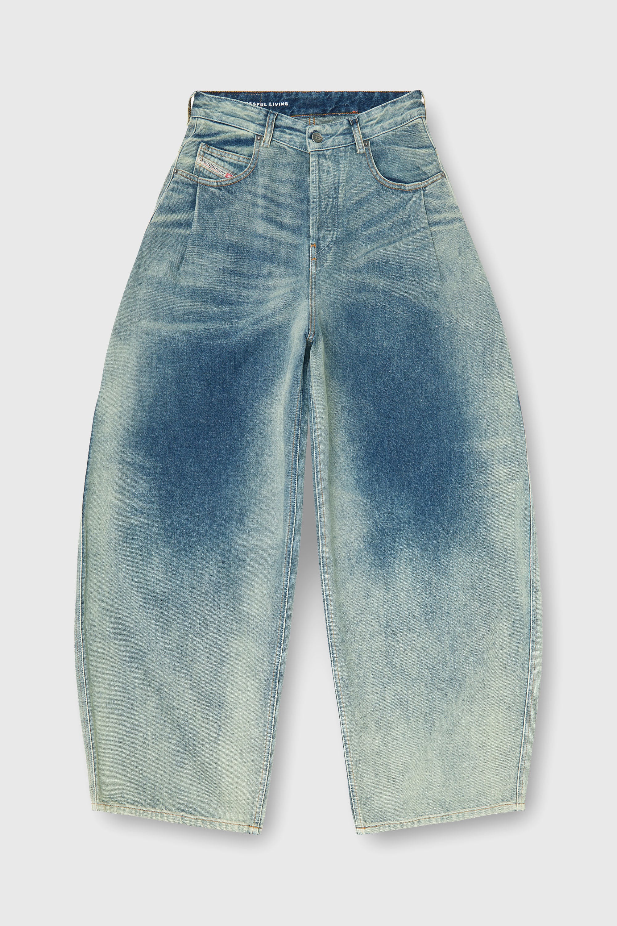 Diesel - Woman's Relaxed Jeans 1987 D-Khelz 007EF, Medium blue - 6