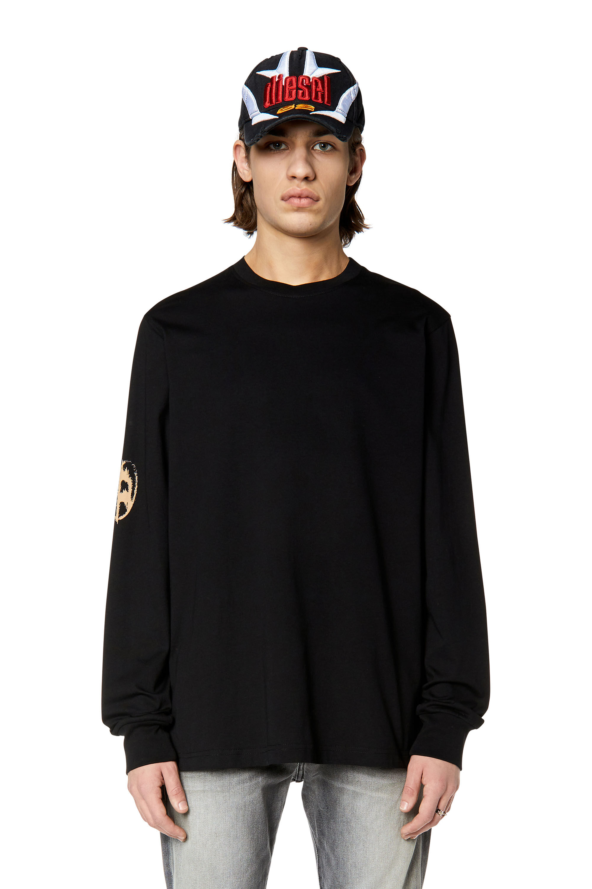 Diesel - T-JUST-LS-G3, Black - Image 3