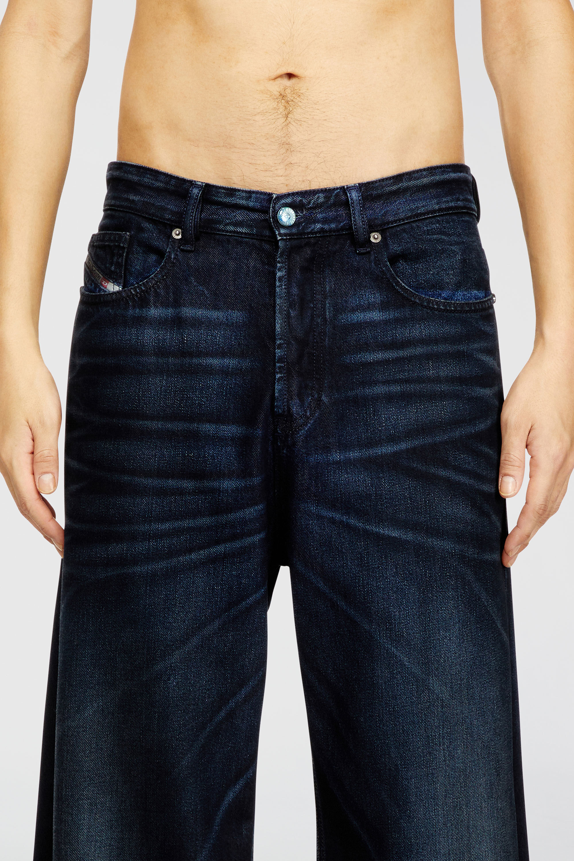 Diesel - Man's Relaxed Jeans D-Rise 09N21, Dark Blue - 5