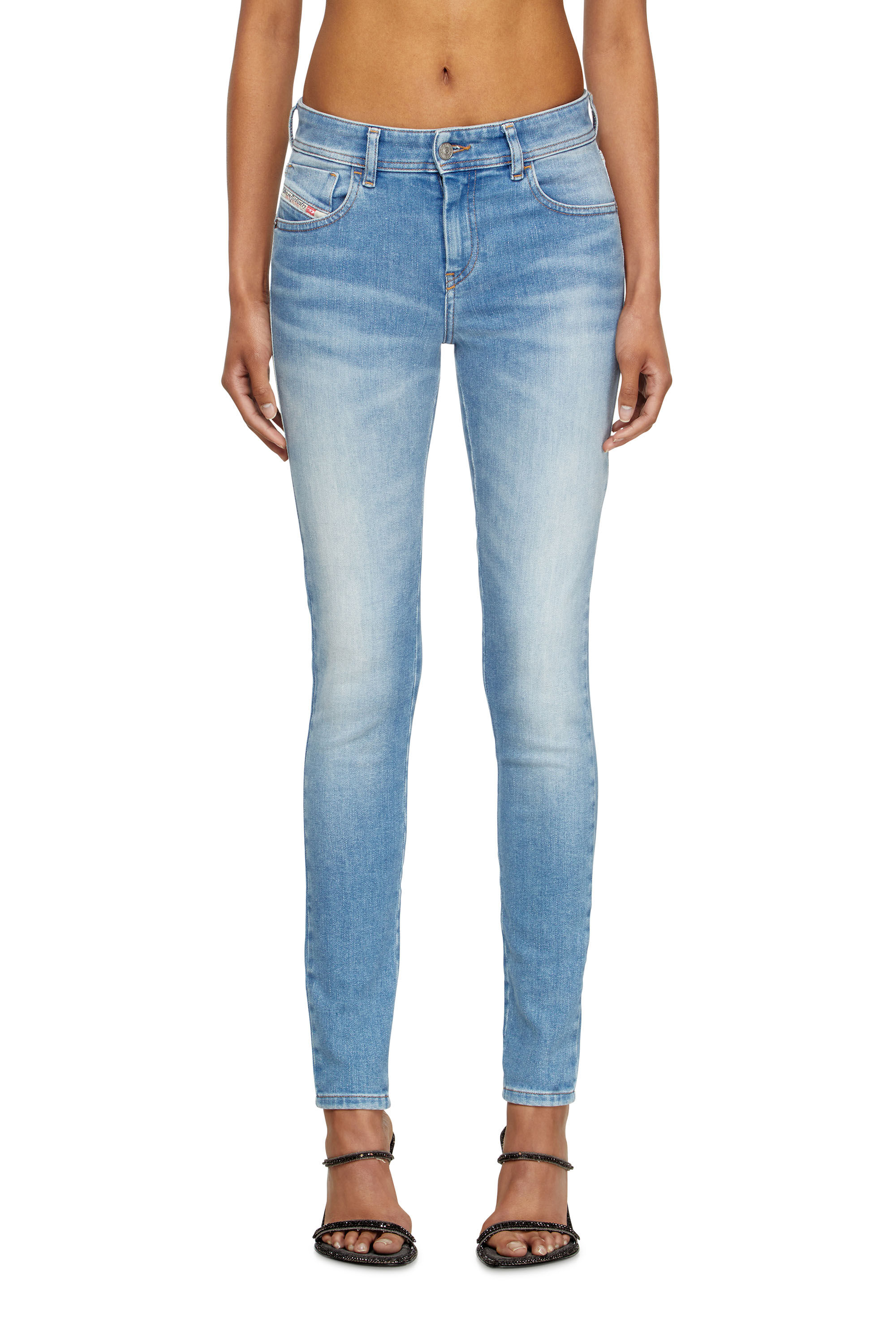 Diesel - Woman's Skinny Jeans 2017 Slandy 09L94, Light Blue - 3