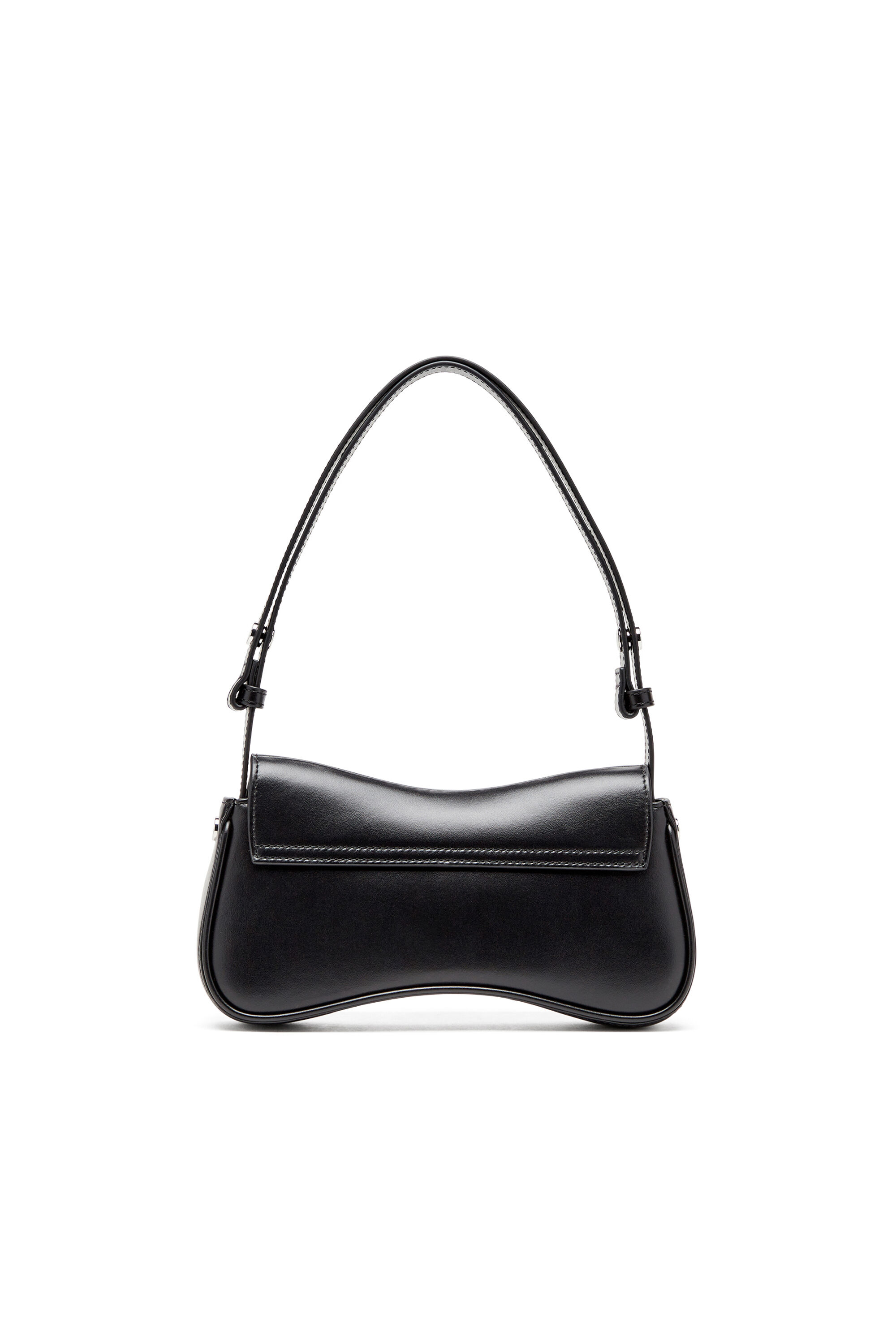 Diesel - PLAY CLUTCH, Woman's Play-Semi gloss leather shoulder bag in Black - 2