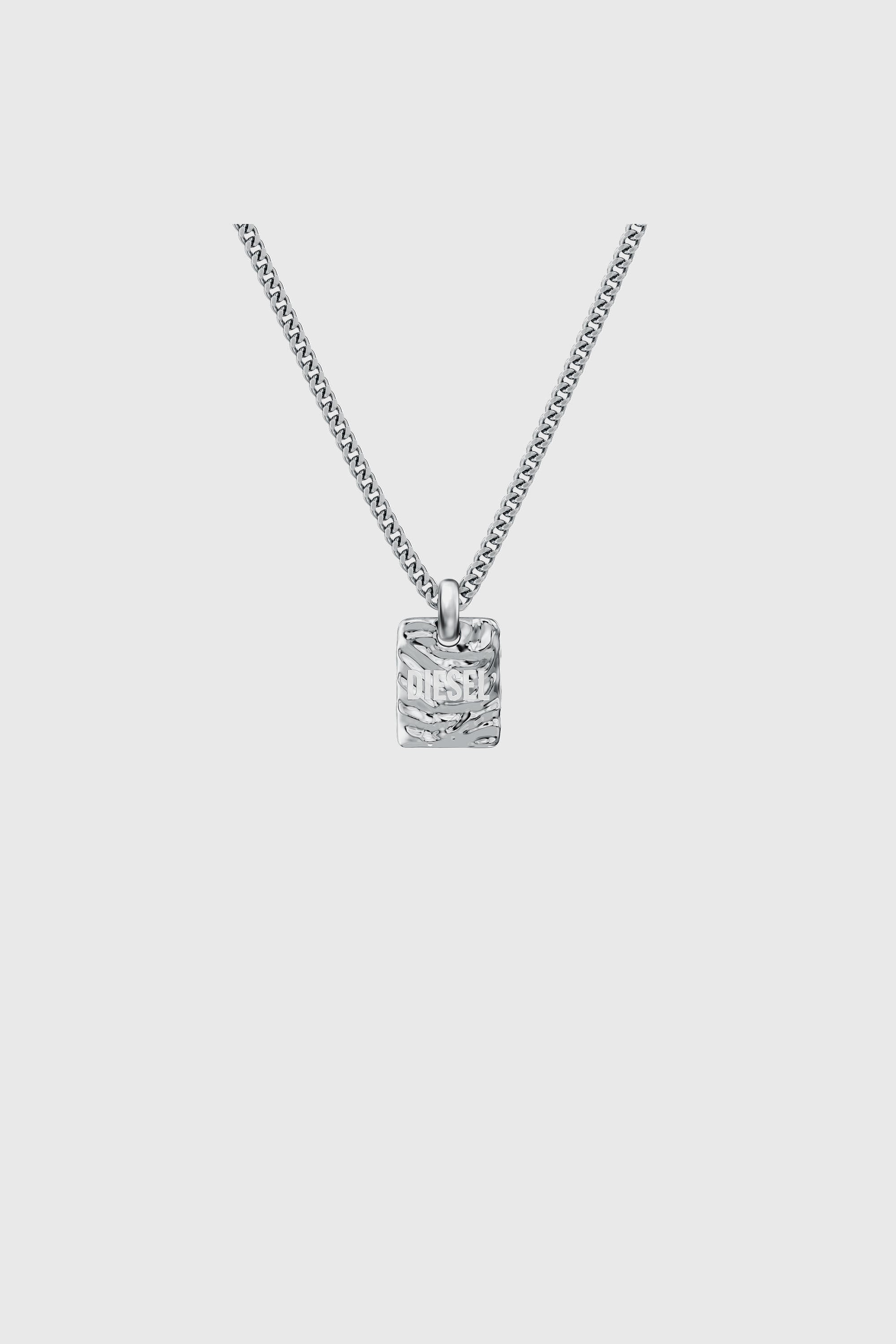 Diesel - DX1734040, Unisex's Stainless Steel Pendant Necklace in Silver - 2