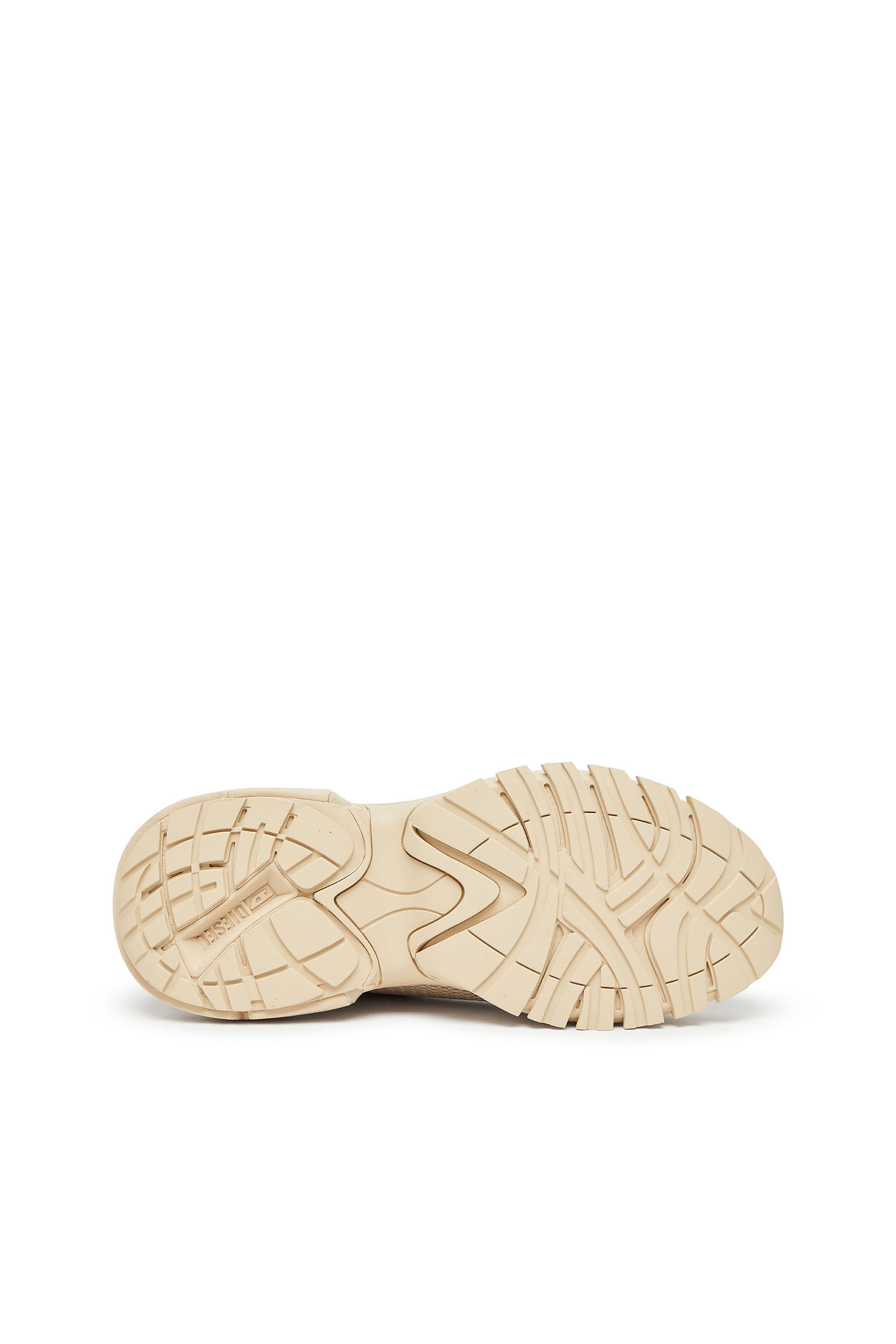 Diesel - S-PRO-V-DENSE LOW W, Woman's S-Pro-V-Dense-Metallic mesh sneakers with Oval D logo in Beige - 5