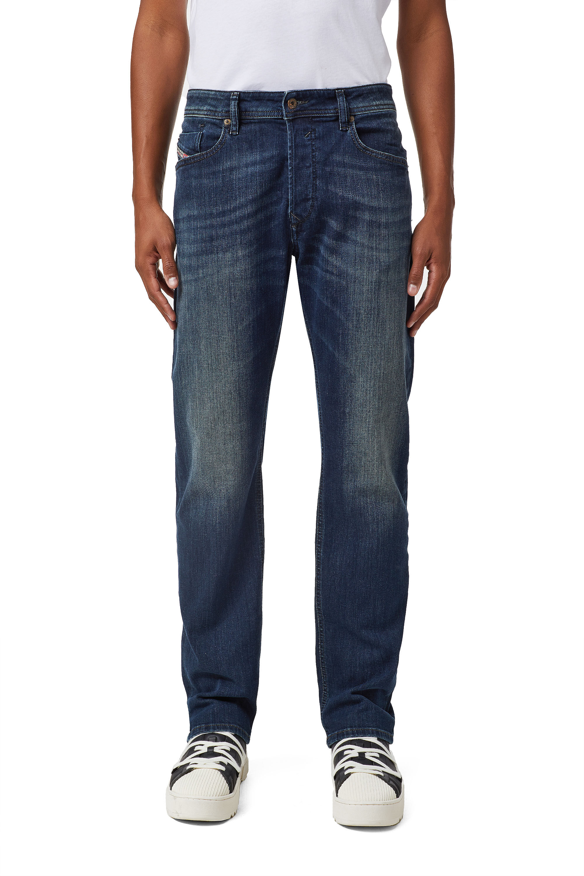 Diesel - Waykee 0814W Straight Jeans, Dark Blue - Image 3