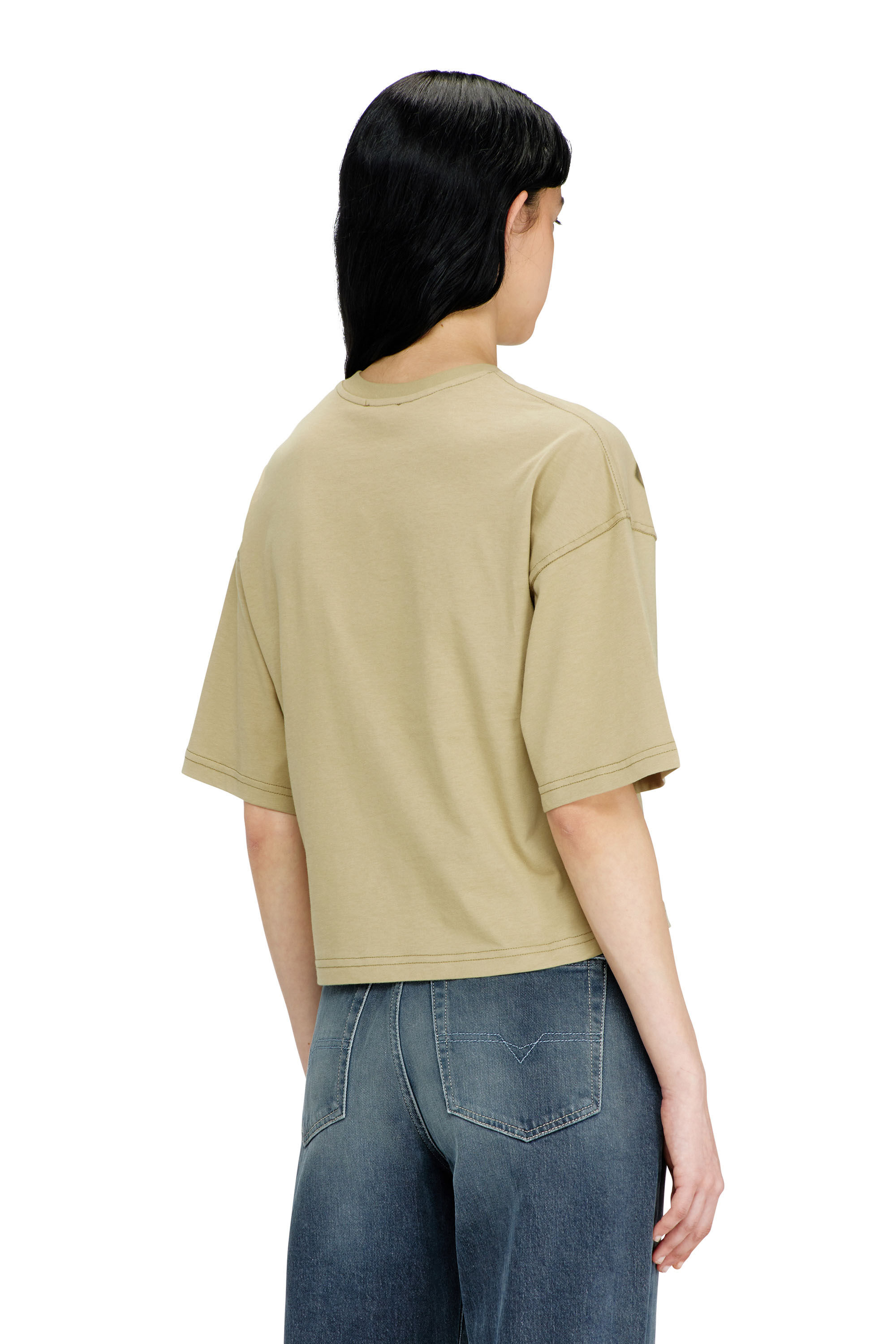 Diesel - T-CROPYN-AA1, Woman's Cropped T-shirt with digital print in null - 4