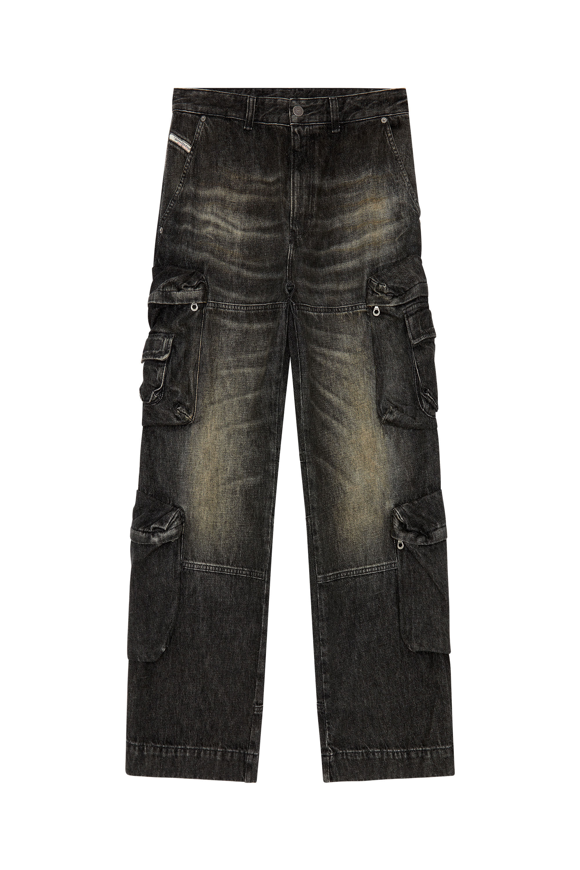 Diesel - Straight Jeans D-Fish 0GHAA, Black/Dark grey - Image 2