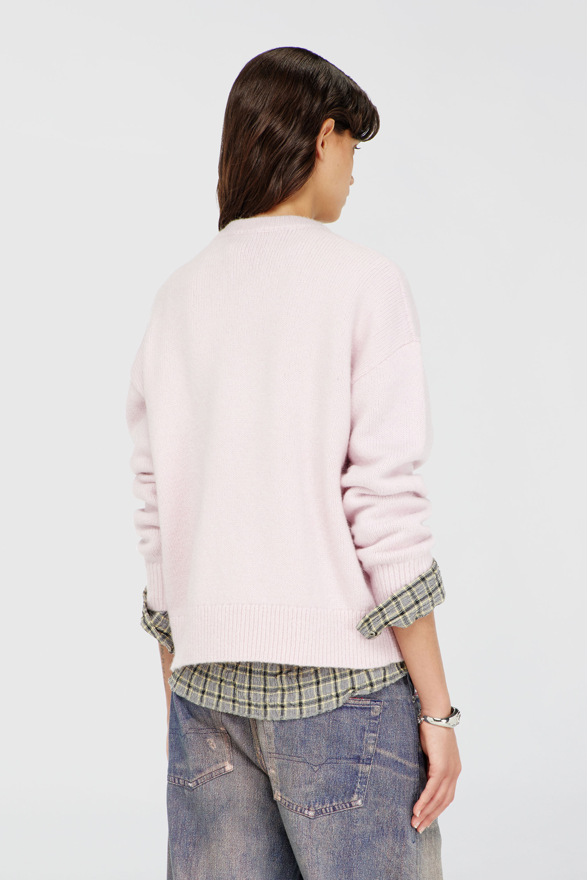 Diesel - M-AREETA, Woman's Jumper in wool and alpaca blend in Pink - 4