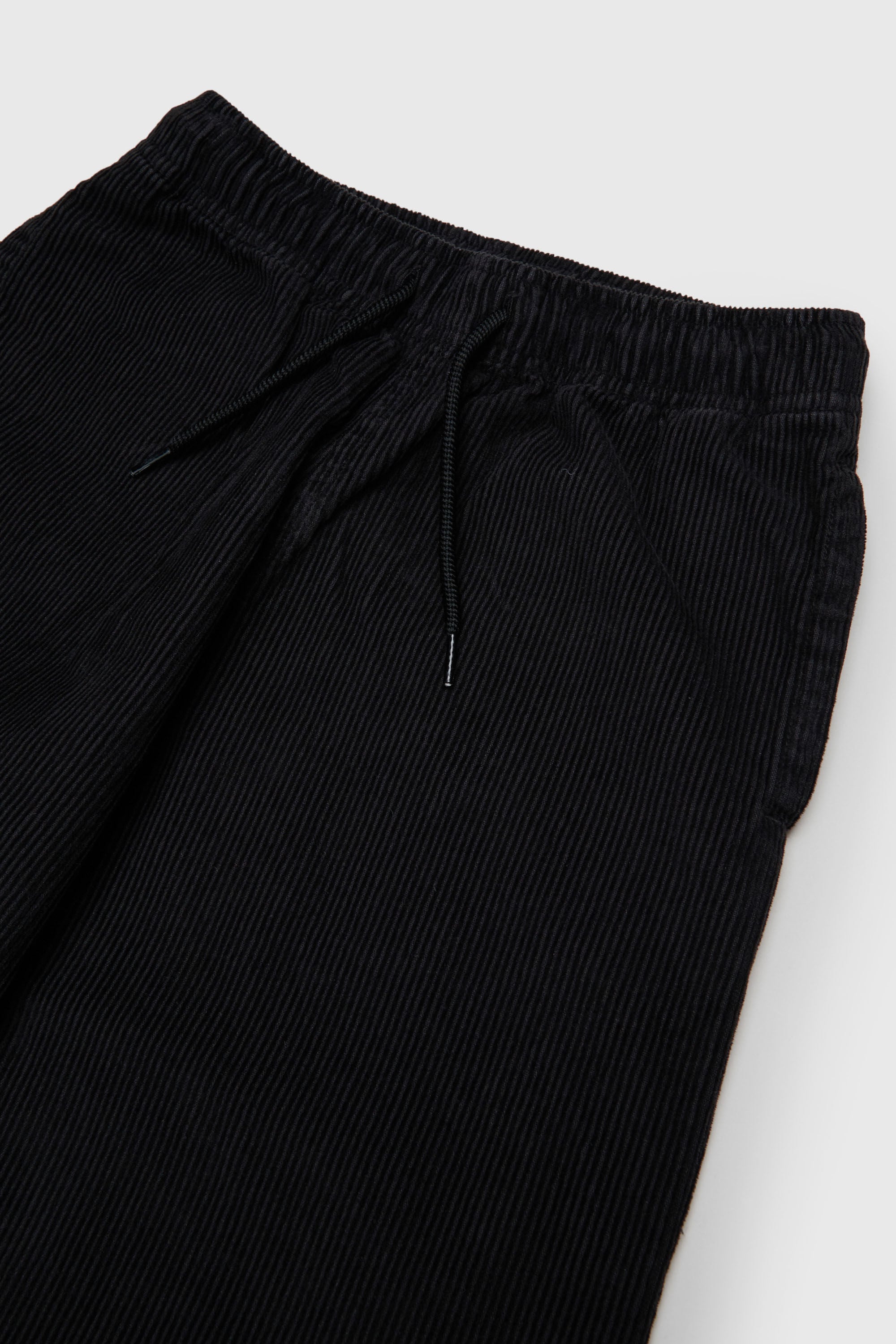 Diesel - PMILL, Man's Corduroy pants with drawstring waist in Black - 3