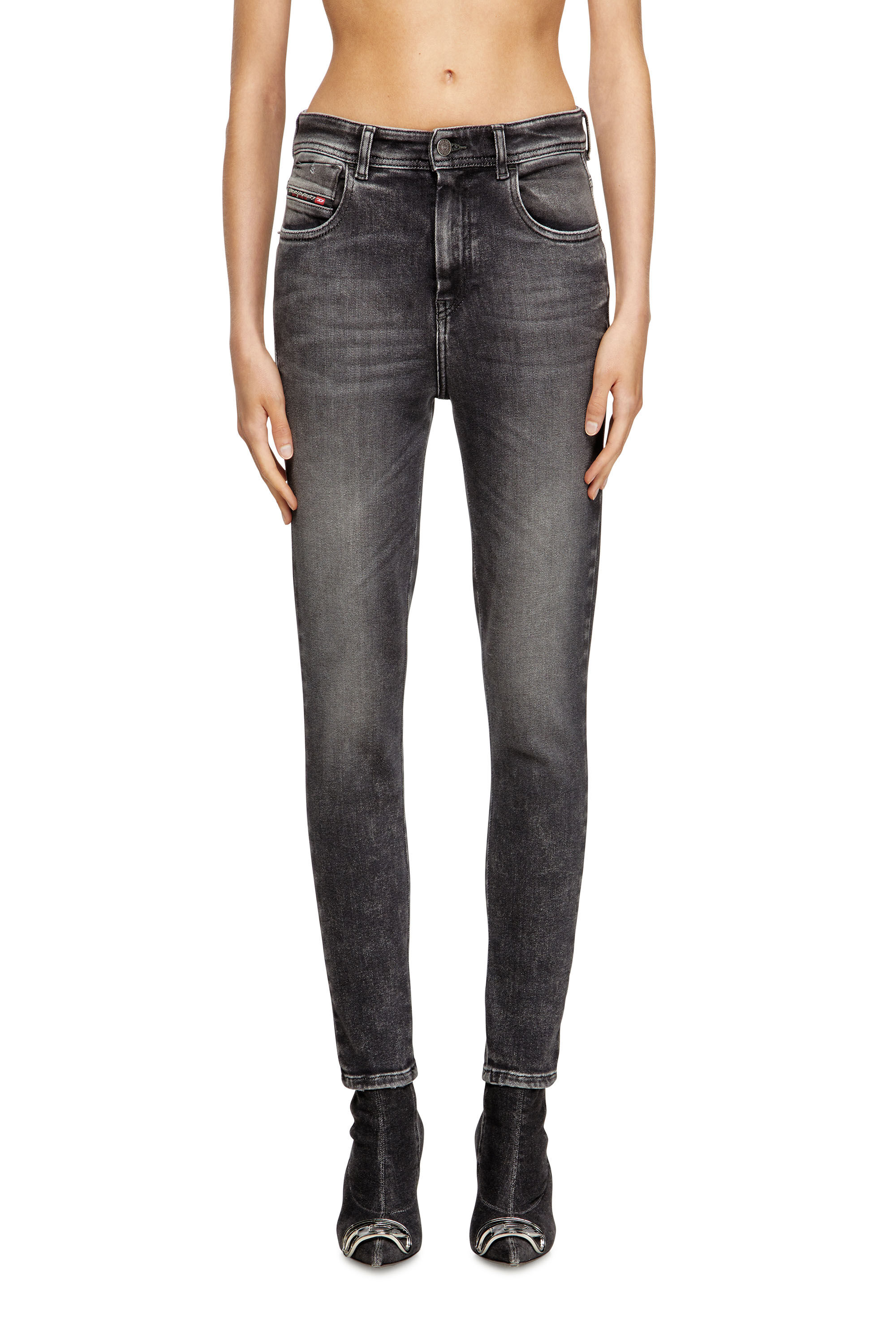 Women's Skinny Jeans | High Waist 1984 Slandy-High | Black/Dark