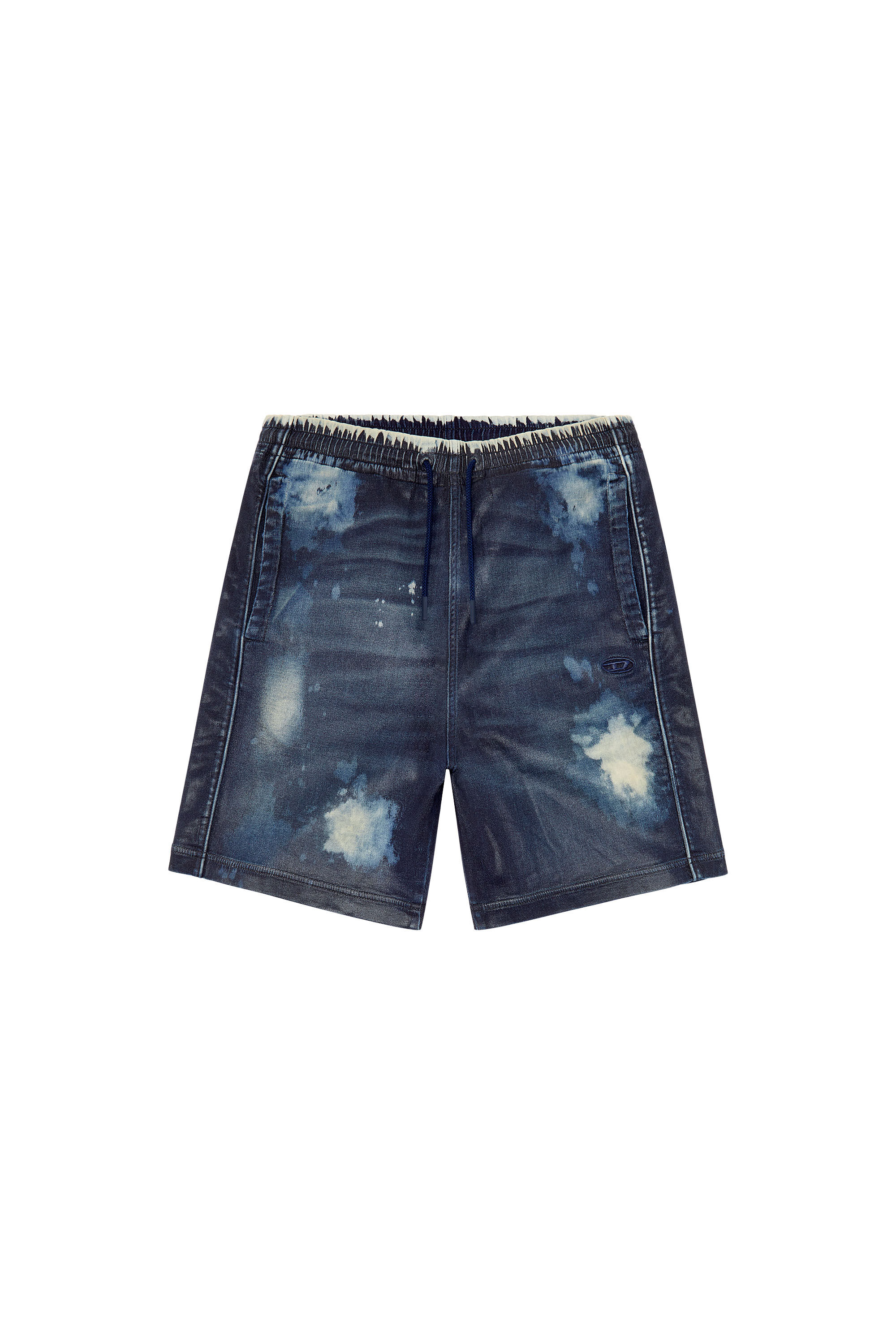 Men's Shorts in coated Track Denim | Blue | Diesel
