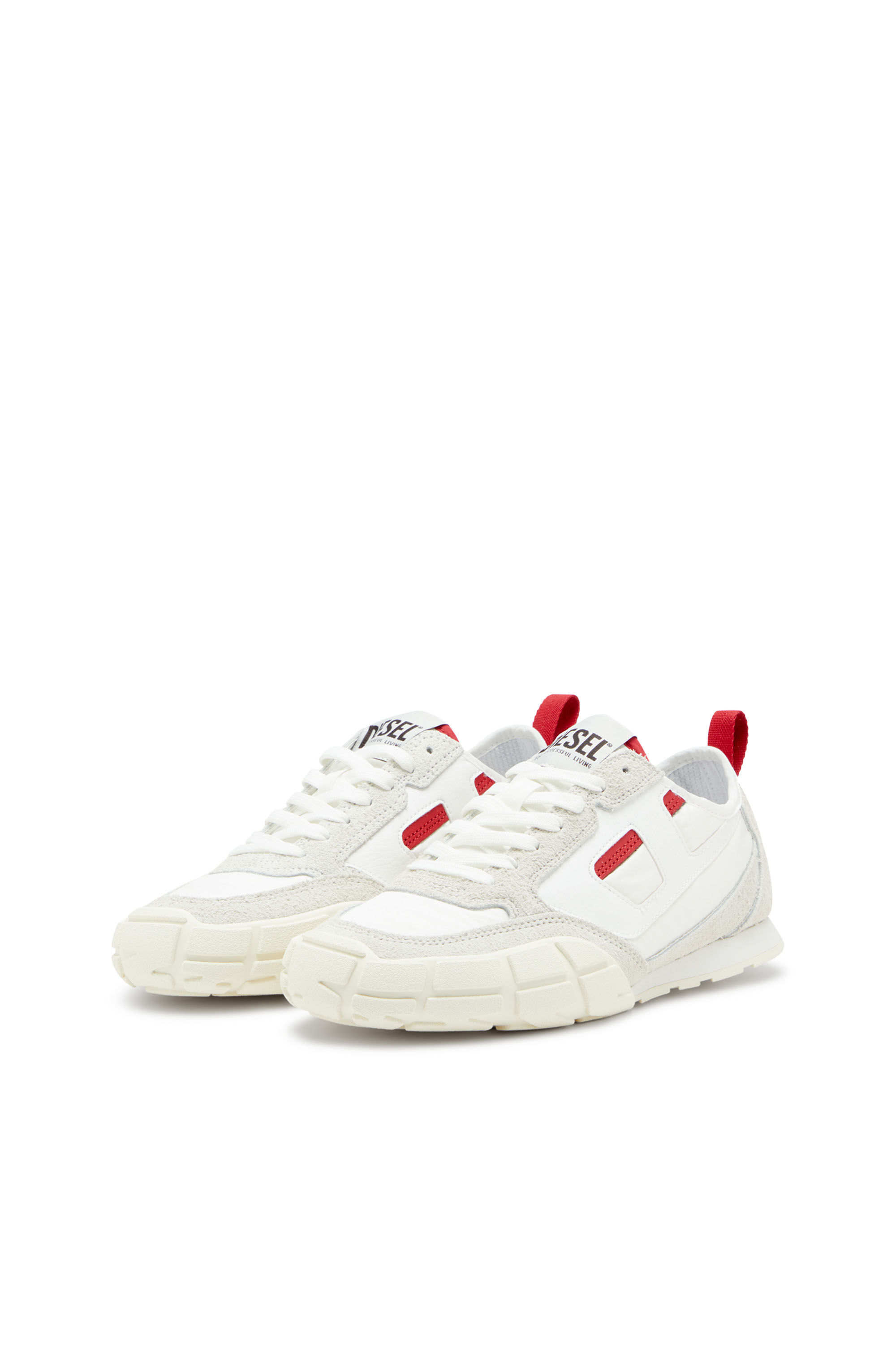 Diesel - S-PAGODHA LOW W, Woman's Sneakers in leather, suede and ripstop in null - 8