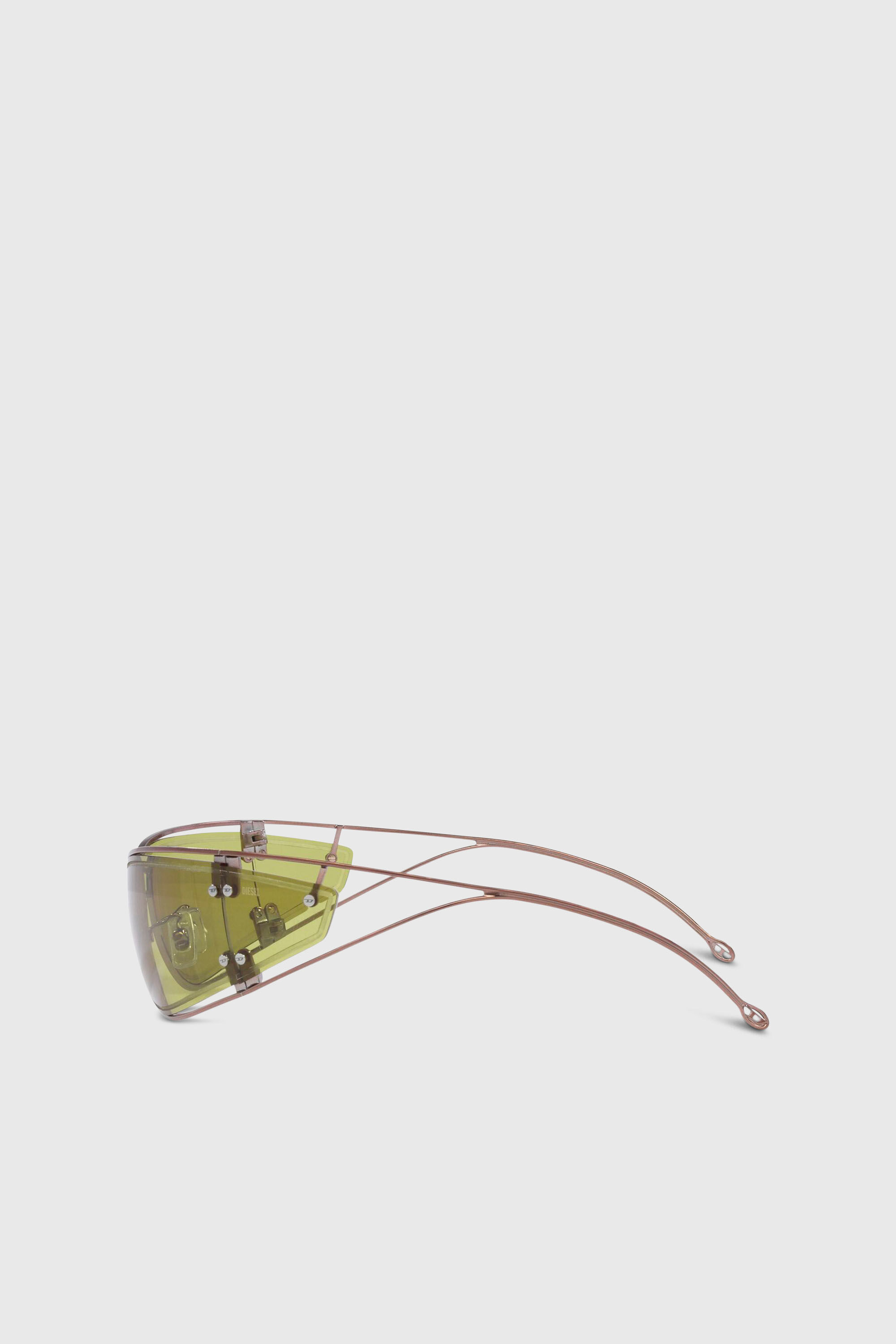 Diesel - 0DL1001, Unisex's Wraparound shape sunglasses in Green - 3