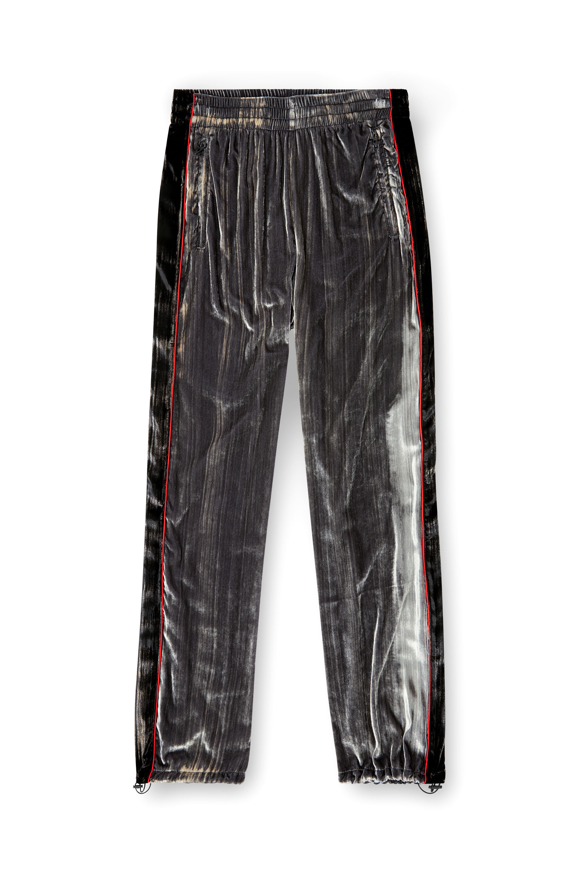 Diesel - P-HAY-FEM, Woman's Track pants in treated velvet in null - 2