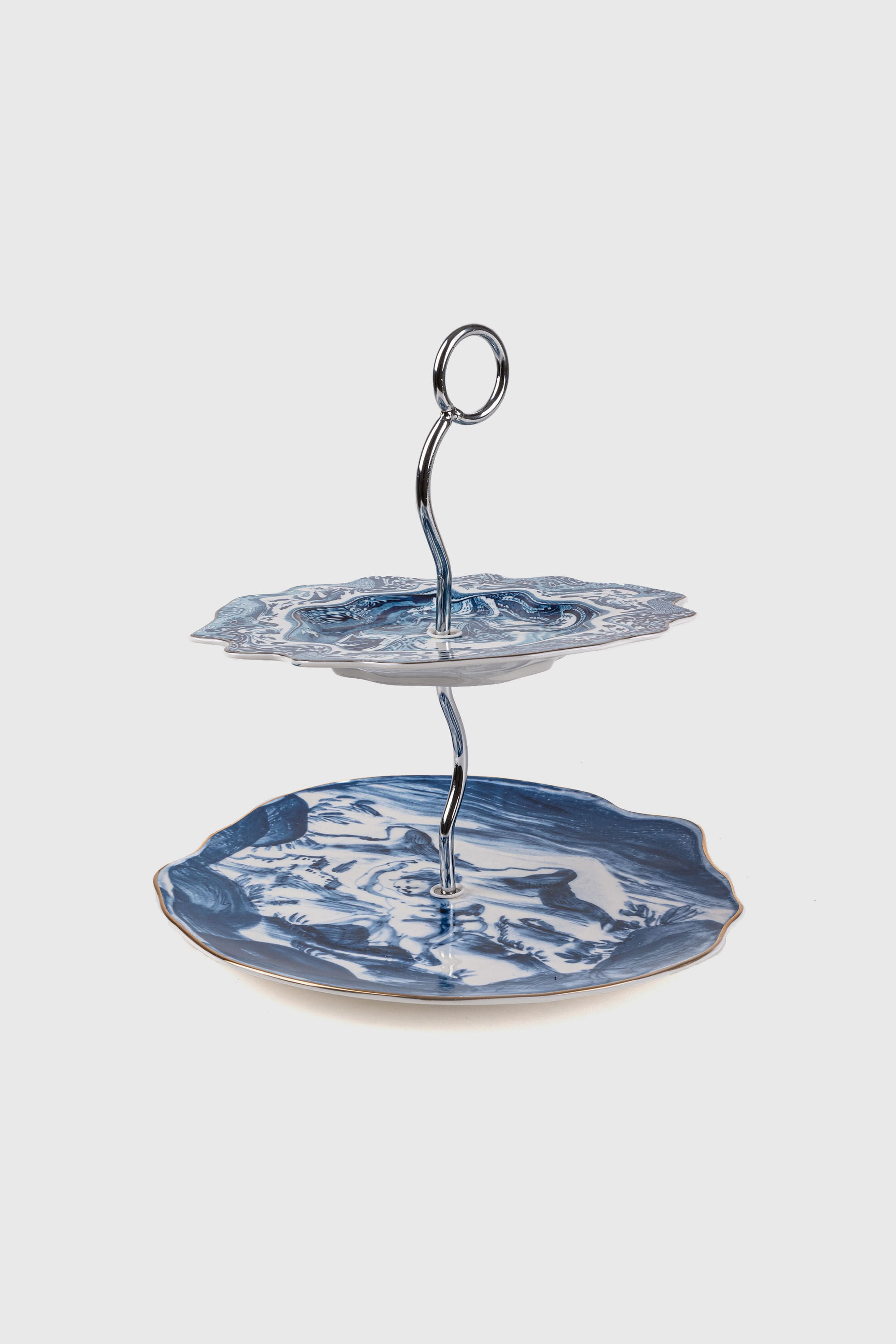 Diesel - 11278 CAKE STAND ACID TEA, Unisex's Cake stand in White/Blue - 1