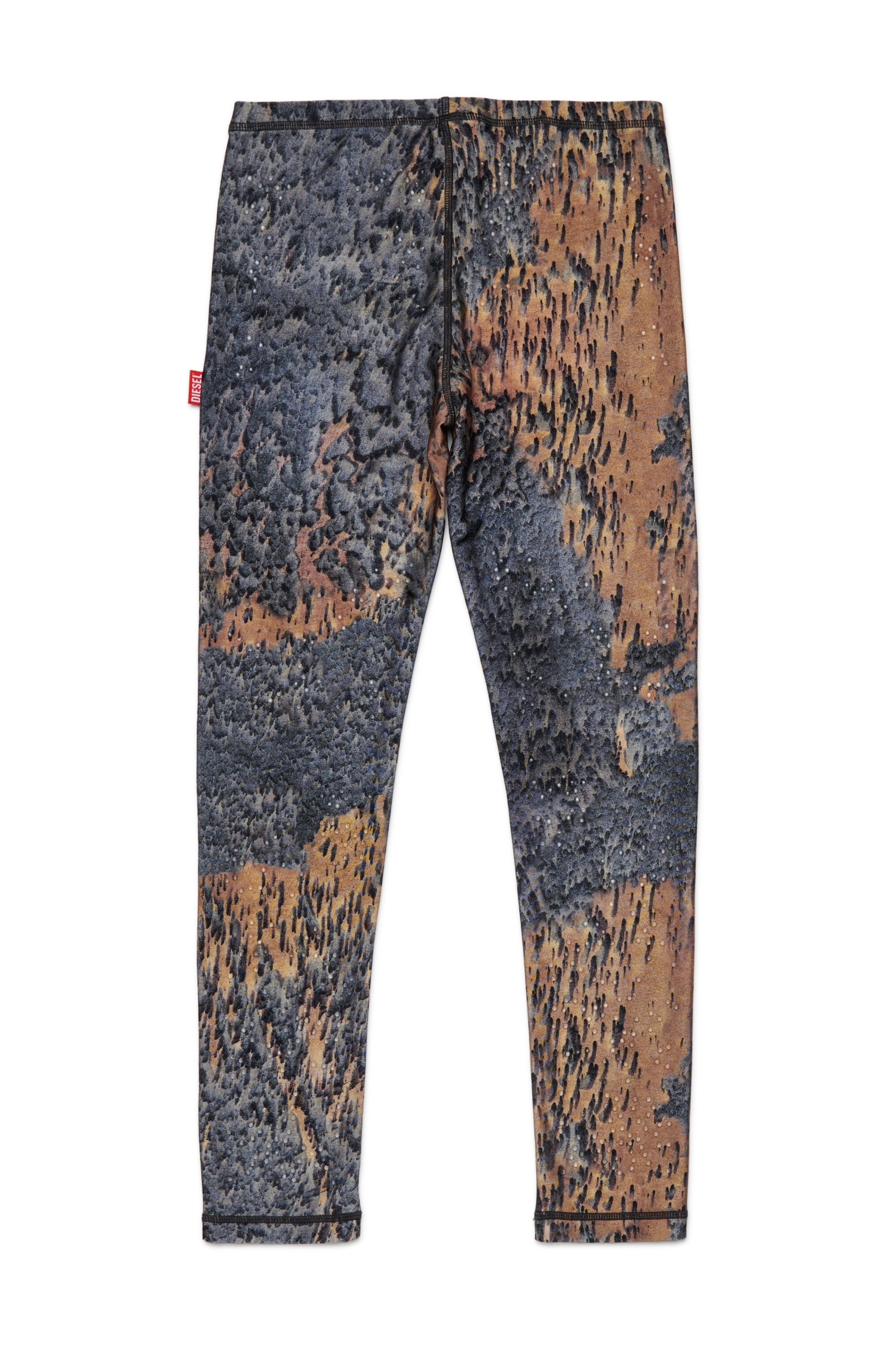 Diesel - PAZELA, Woman's Nylon pants with graphic print in Blue/Brown - 2