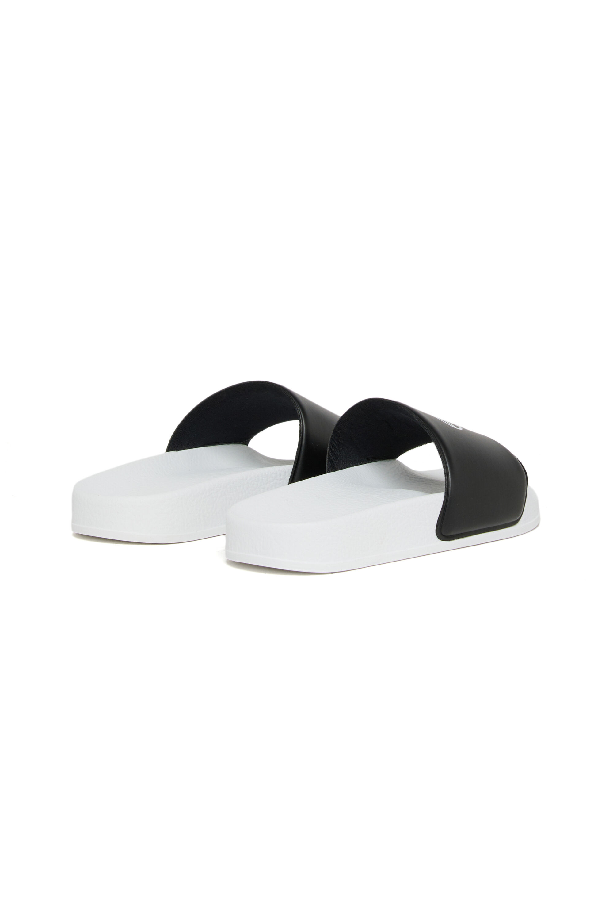 Diesel - SA-BWOVALF, Unisex's SA-BWOVALF-Slides with Oval D logo in White - 3