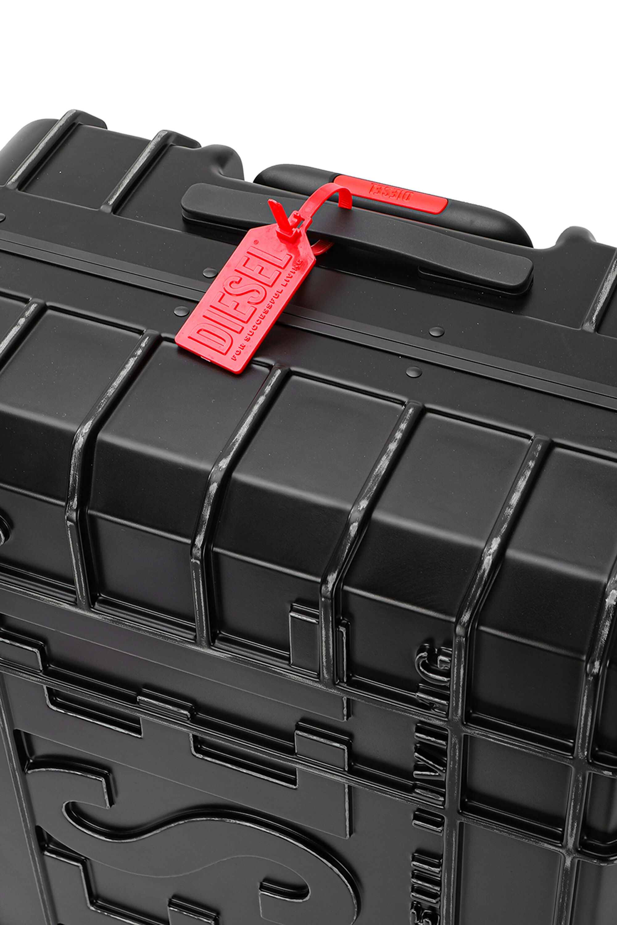 Diesel - DIESEL PC STRONG IMAGE TROLLEY- DSL003, Unisex's Rugged suitcase size L in Black - 7