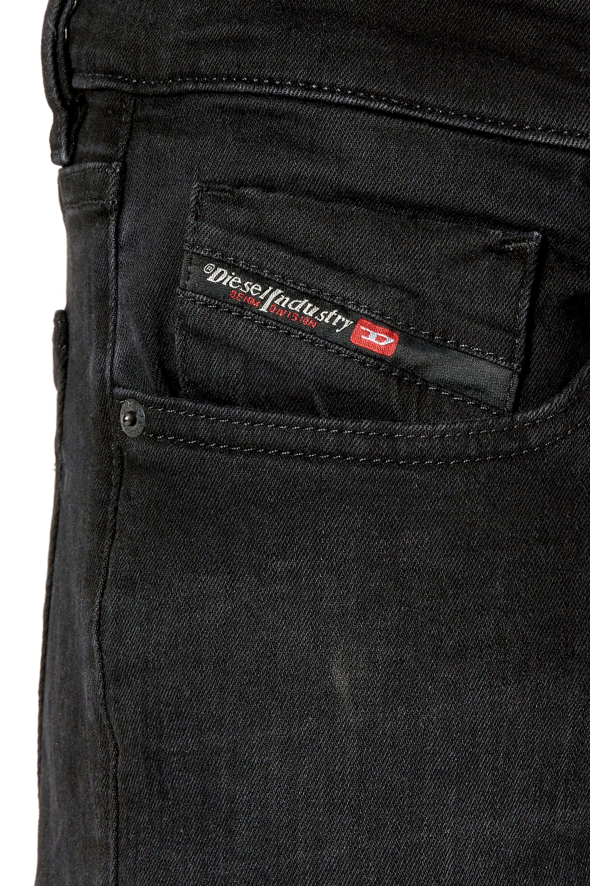 Diesel - 2019 D-Strukt 0TFAS Slim Jeans, Black/Dark grey - Image 6