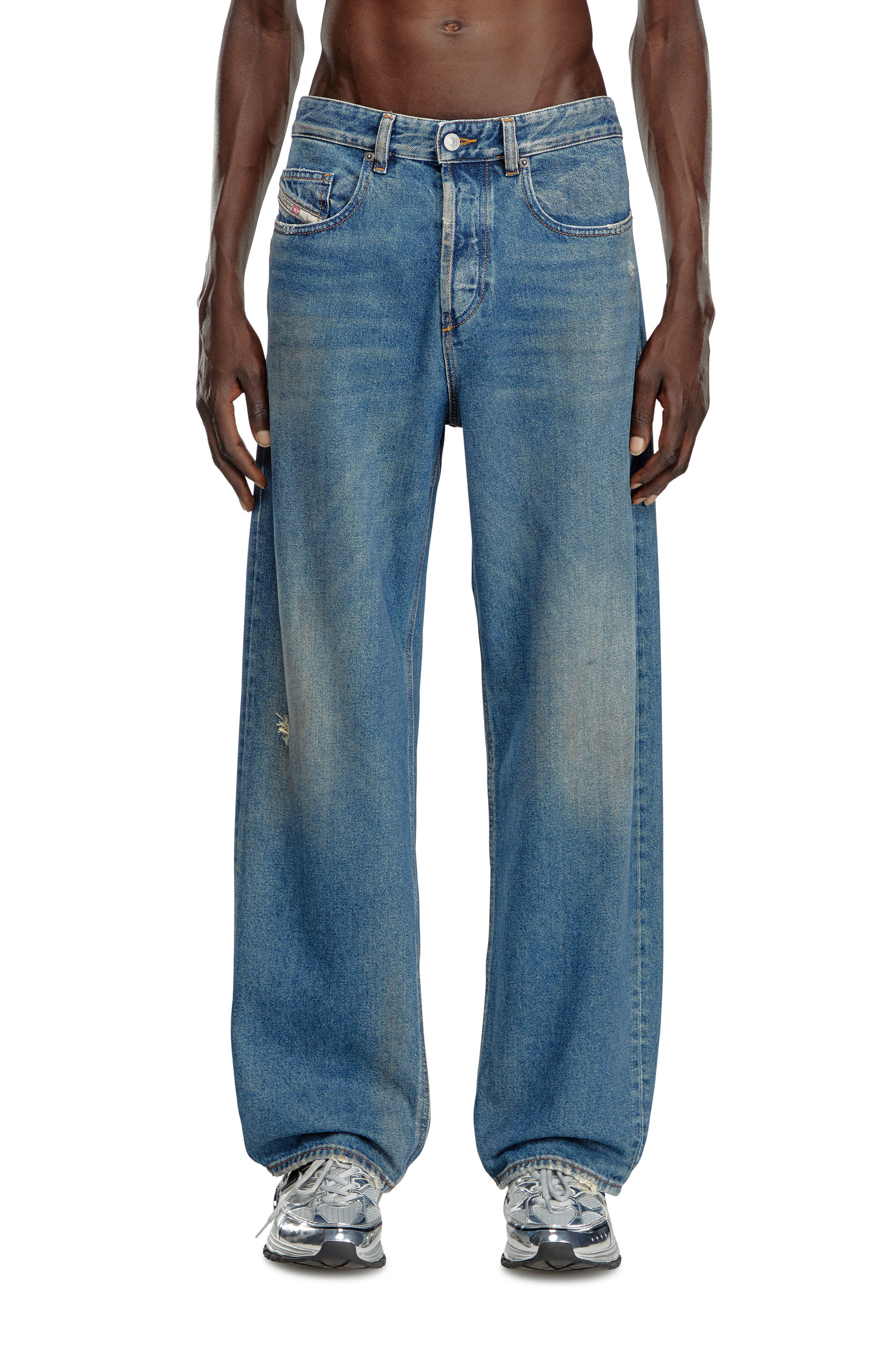 Men's Oversize Straight Jeans 2001 D-Macro | Blue | Diesel