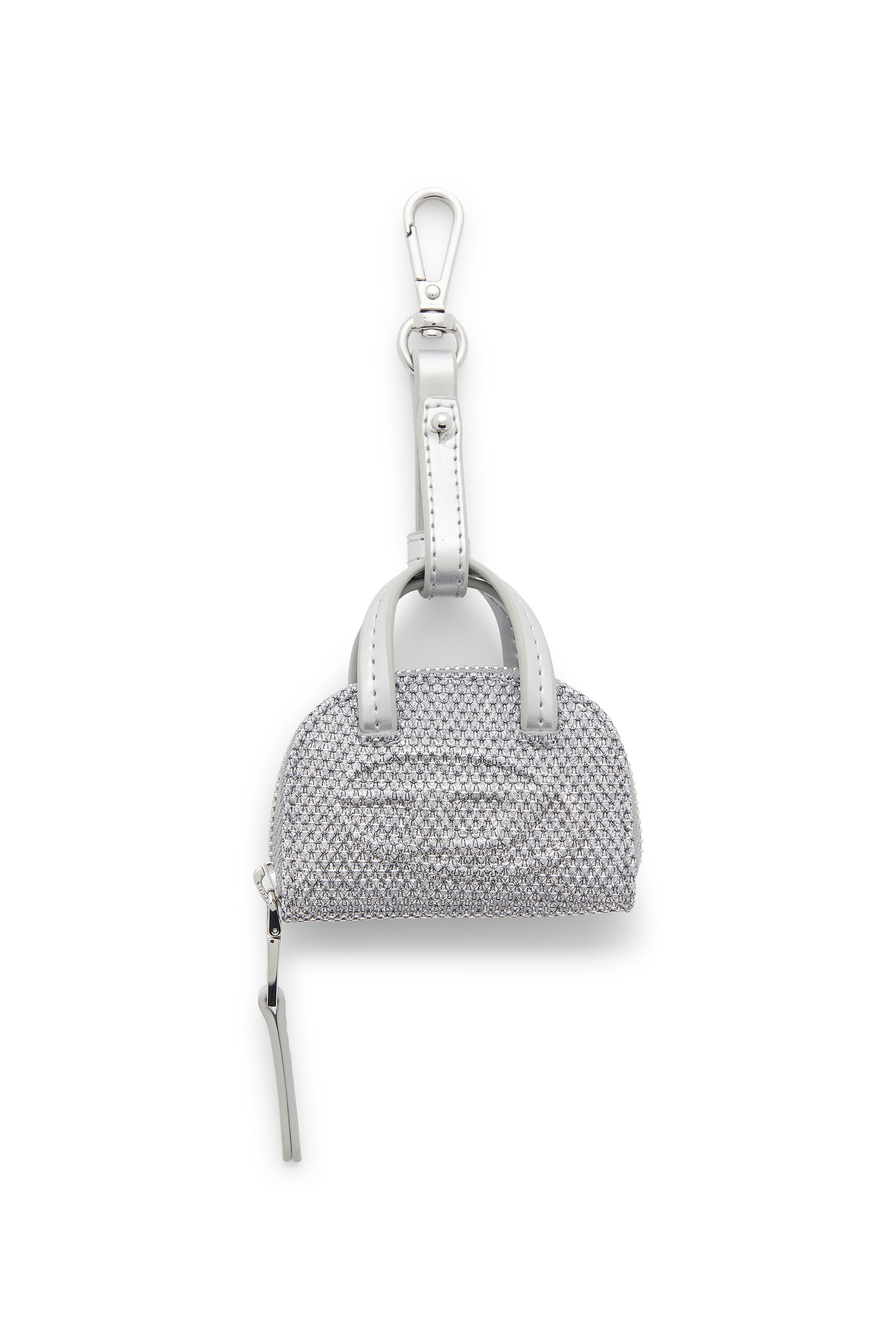 Diesel - 1DR DOME CHARMS, Woman's 1DR Dome - Charm in Lurex fabric in Silver - 1