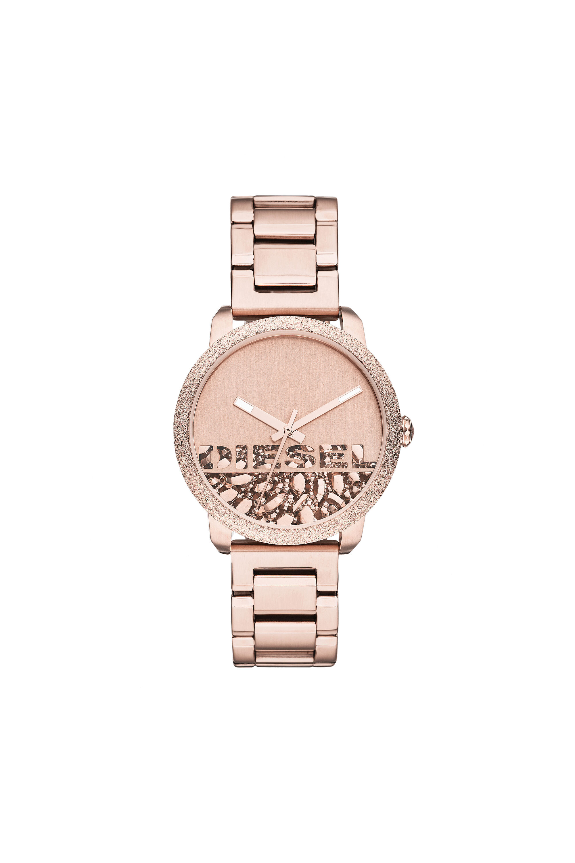 DZ5588 Woman: Flare Rocks rose gold stainless steel watch | Diesel