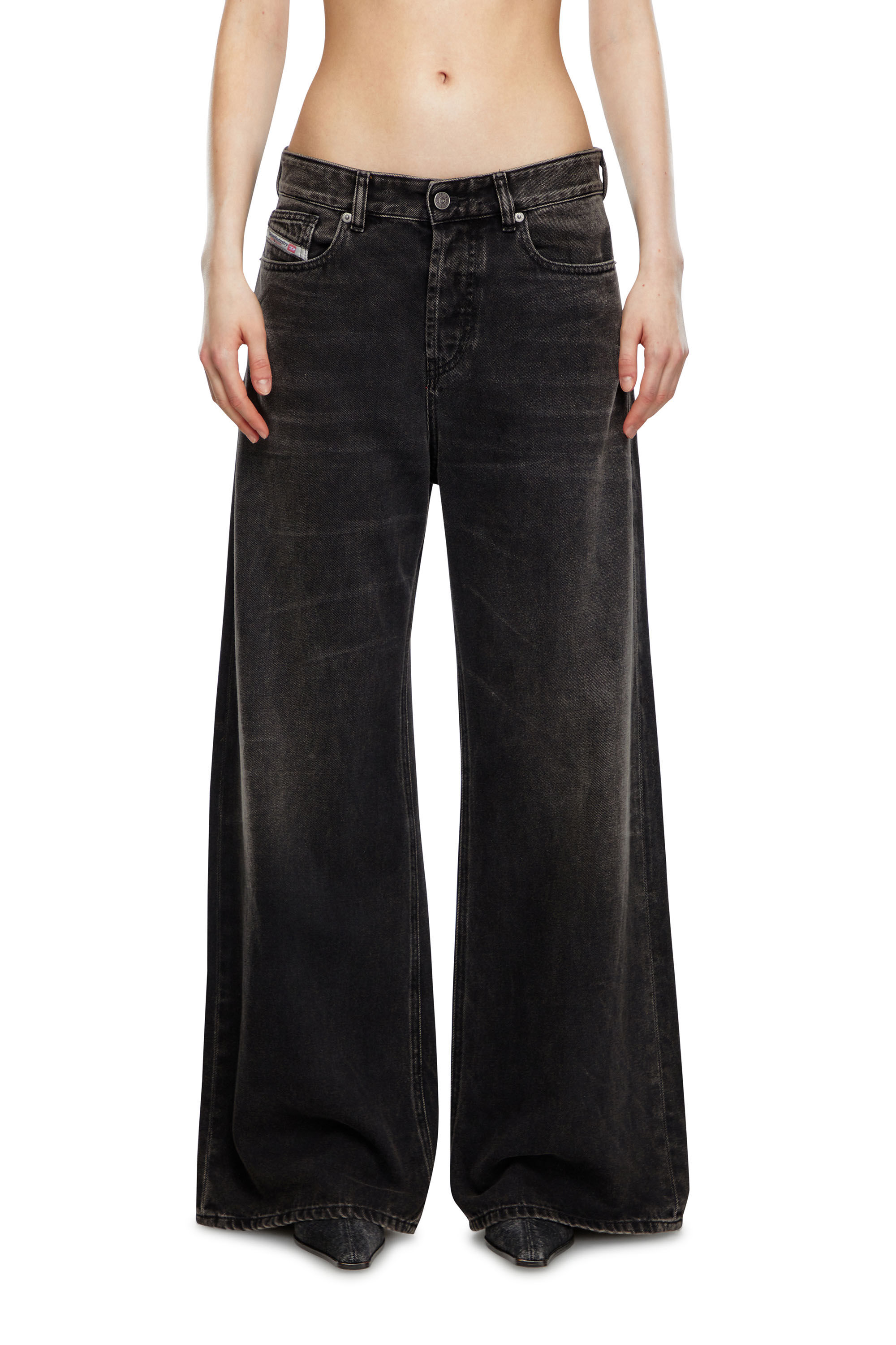 パンツ DIESEL Relaxed Jeans 1996 D-Sire 09j96 Relaxed Jeans - 1996 D-Sire | ブラック/ ダークグレー